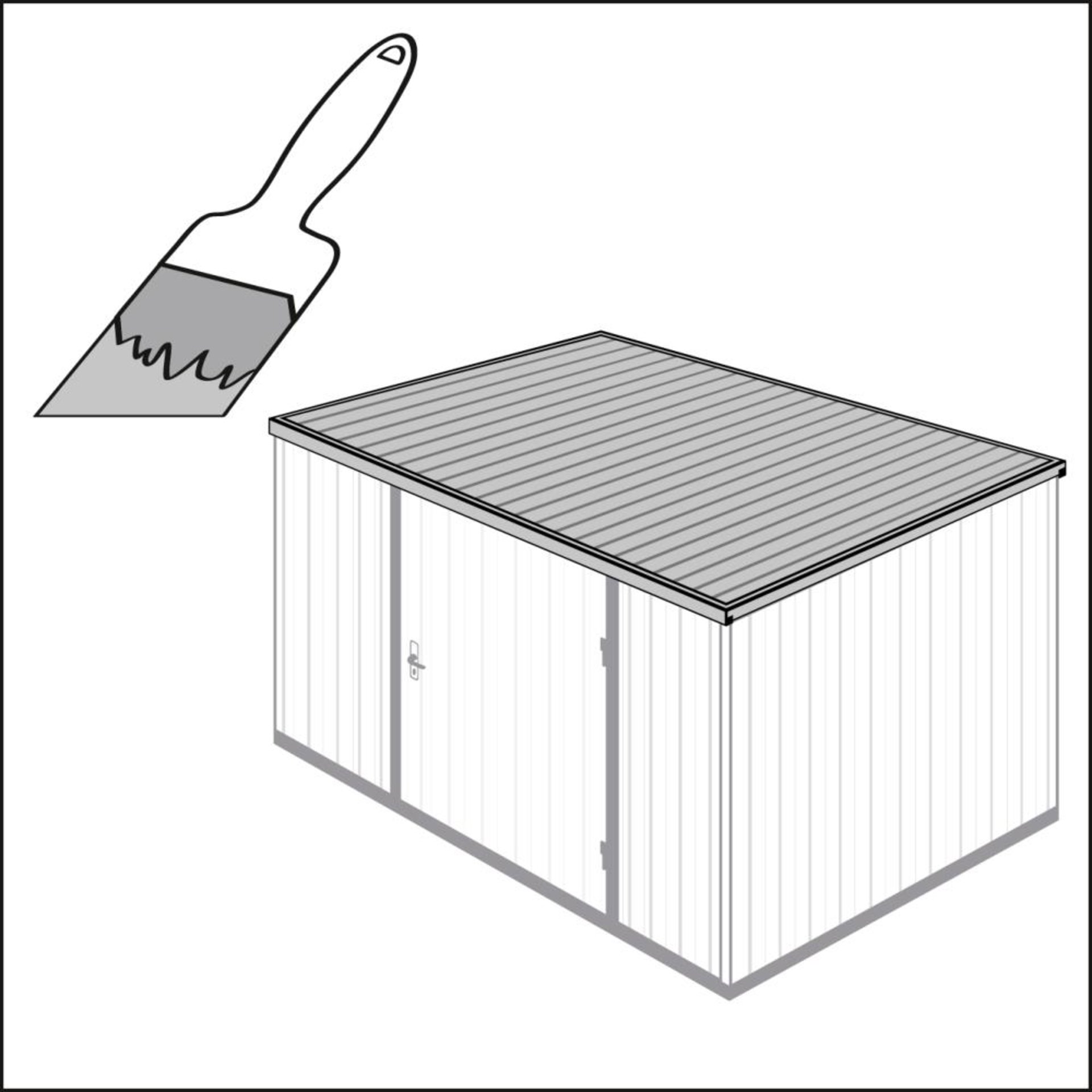 Mehrpreis Dachlackierung für Container