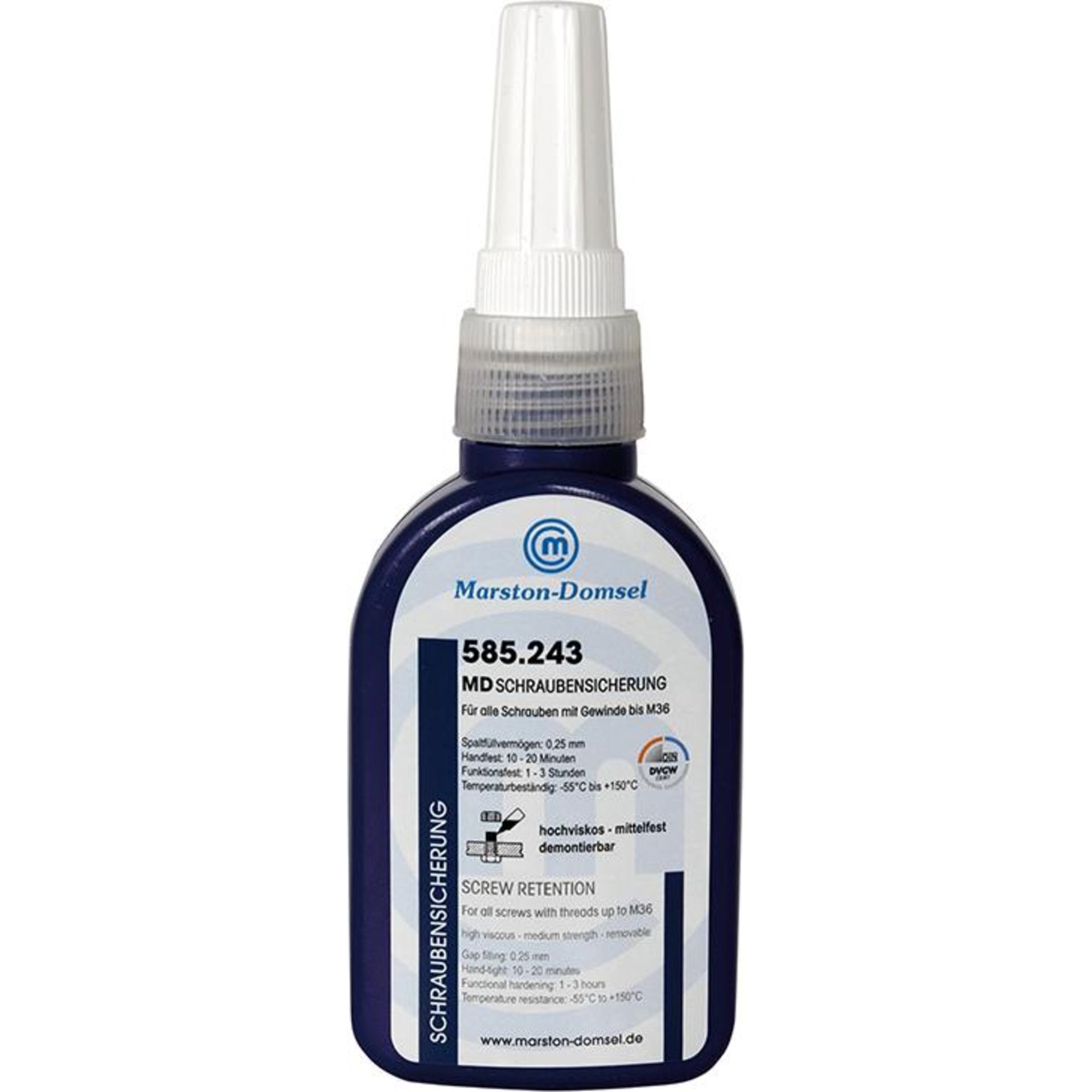 MD-Schraubensicherung 585.243 Flasche 50g