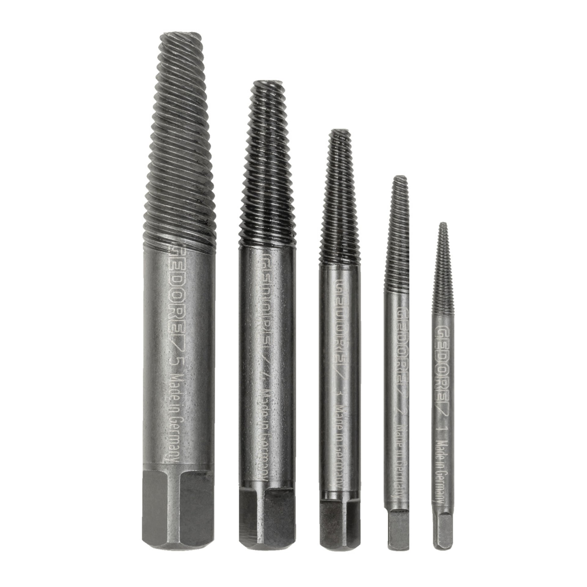 8551-55 Schraubenausdreher-Satz 5-teilig M3-M18