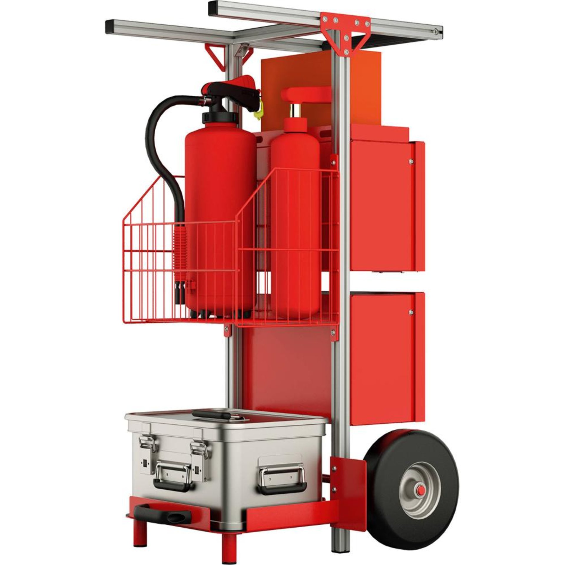 SafeCaddy "Brandschutz" mit Beladung SafeCaddy Brandschutz mit Beladung