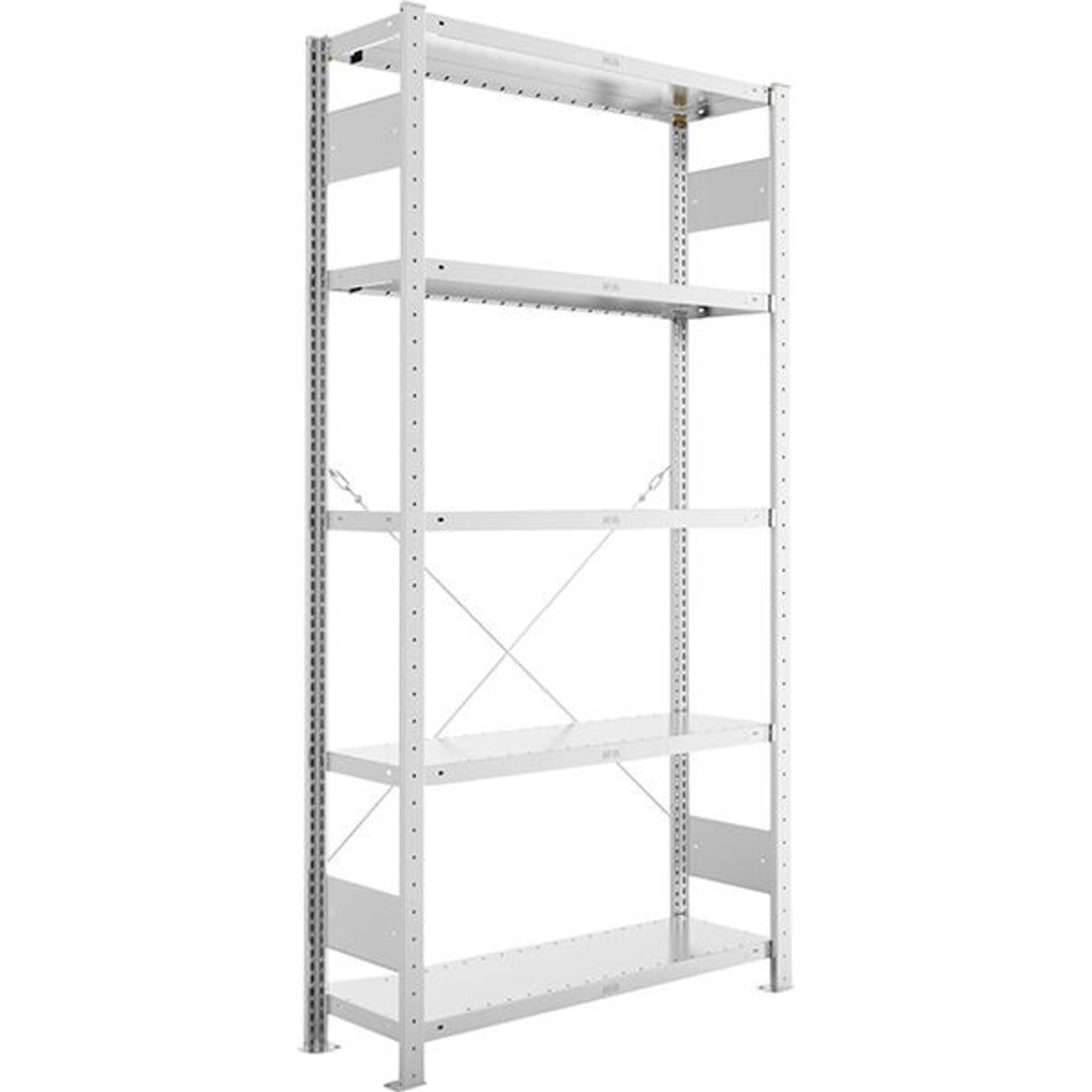 Steckregal META CLIP, Fachlast 230 kg, verzinkt