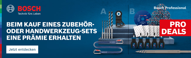 Bosch ProDeals: Beim Kauf eines Zubehör- oder Handwerkzeug-Sets eine Prämie erhalten