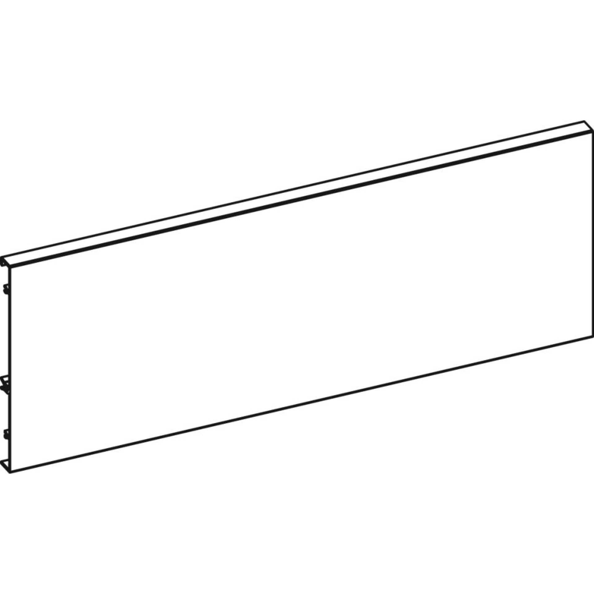 ArciTech Aluminiumrückwand, Höhe 186 mm