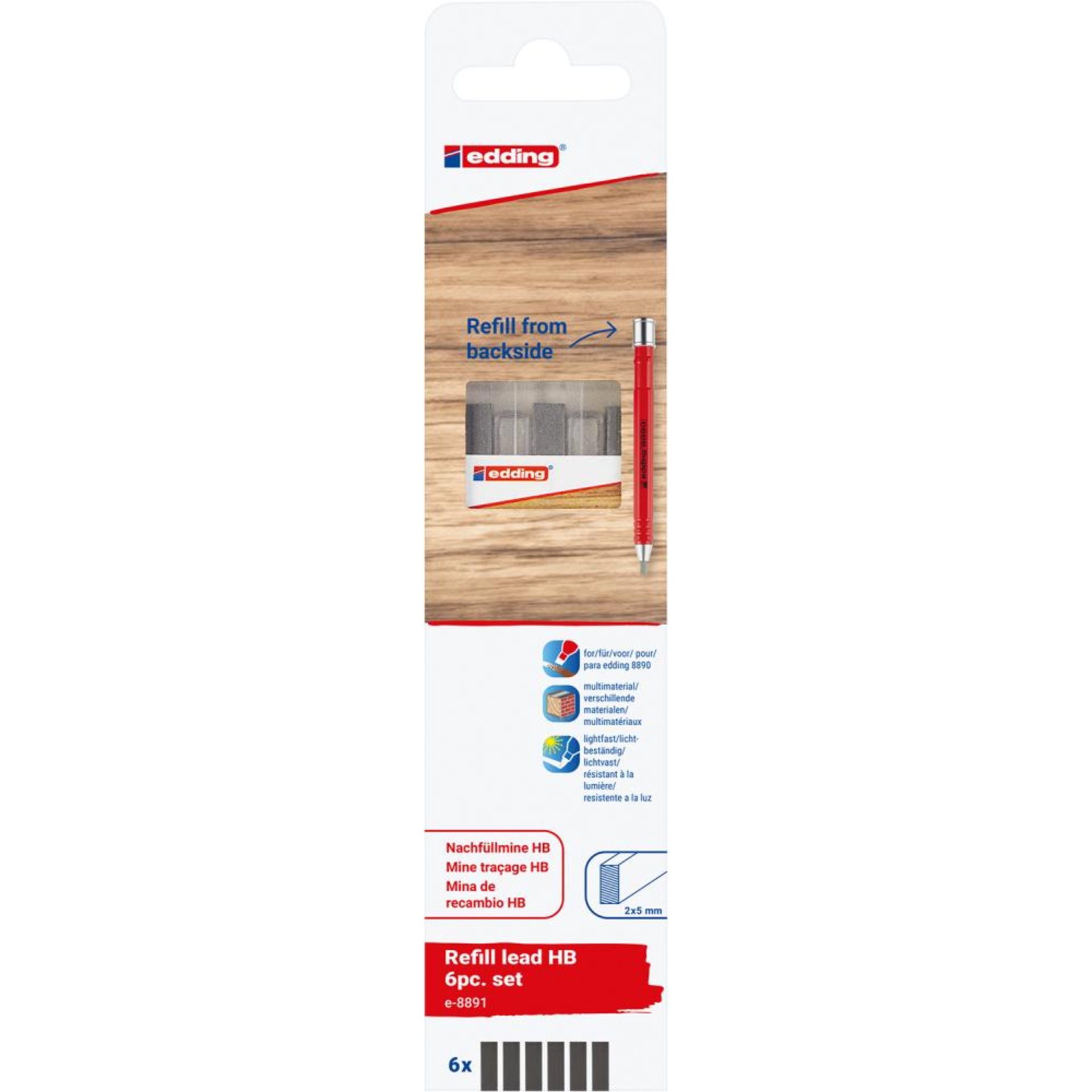 Minen-Set für automatischen Zimmermannsbleistift 8890