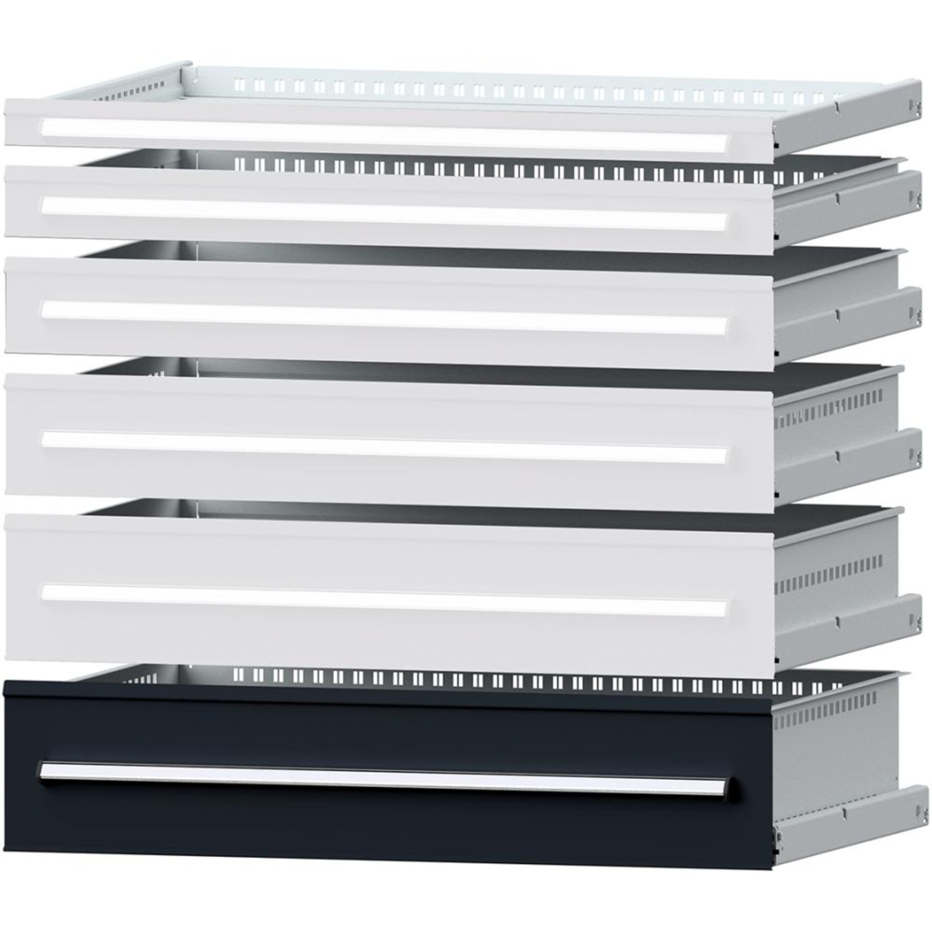 Format Schublade B900xT600xFH210mm RAL 7016 Tragkraft 75kg