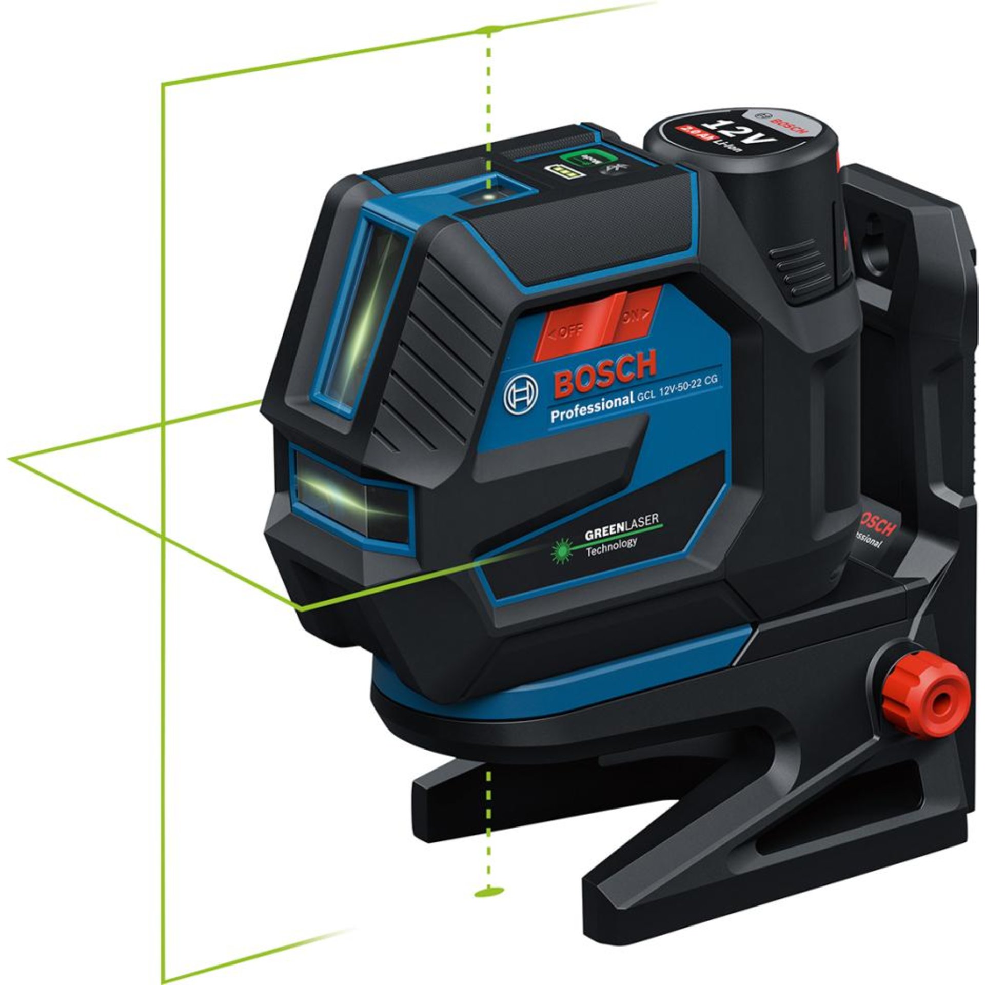 Kreuzlinienlaser Set GCL 12V-50-22 CG Bosch mit RM20 + 12V