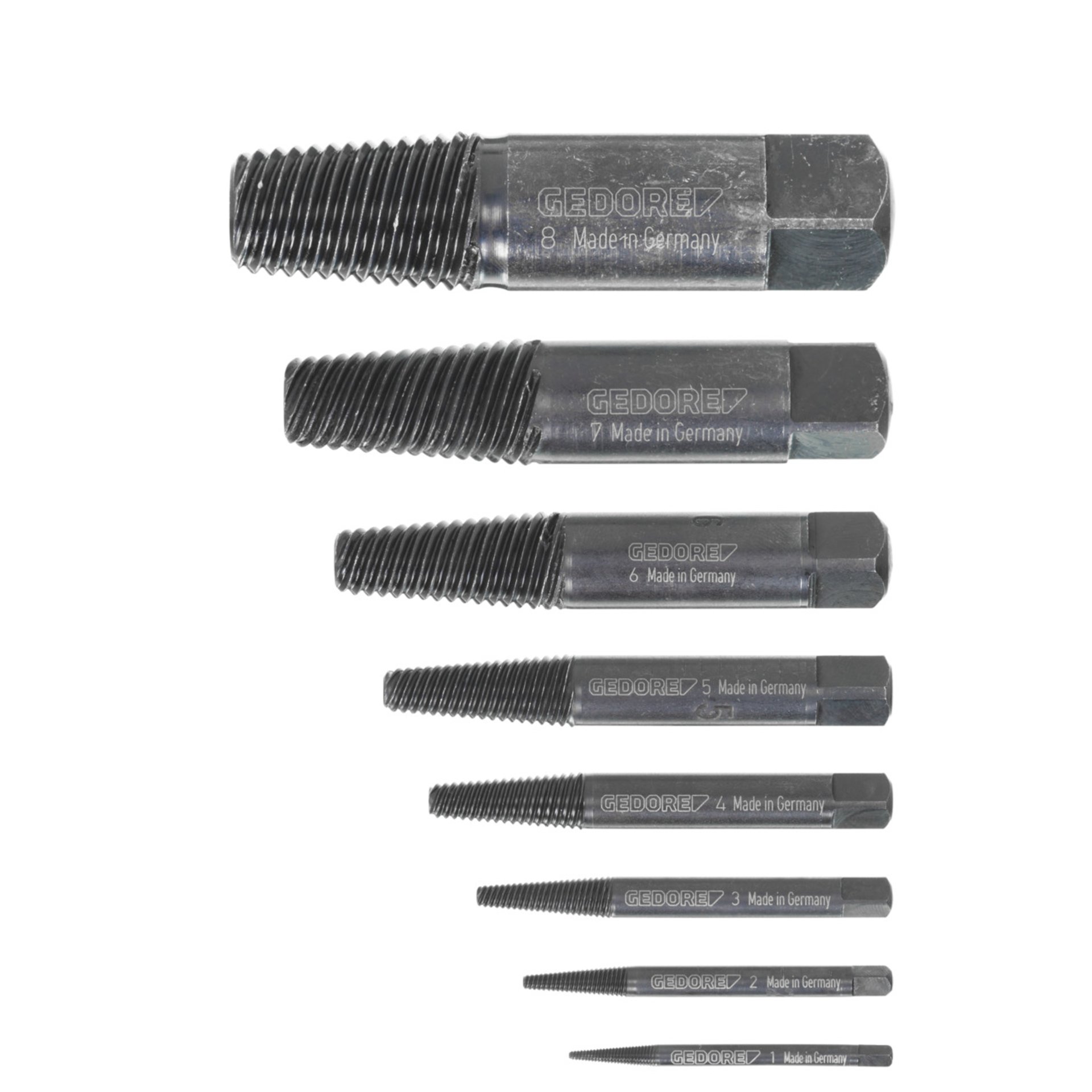 8551-88 Schraubenausdreher-Satz 8-teilig M3-M45