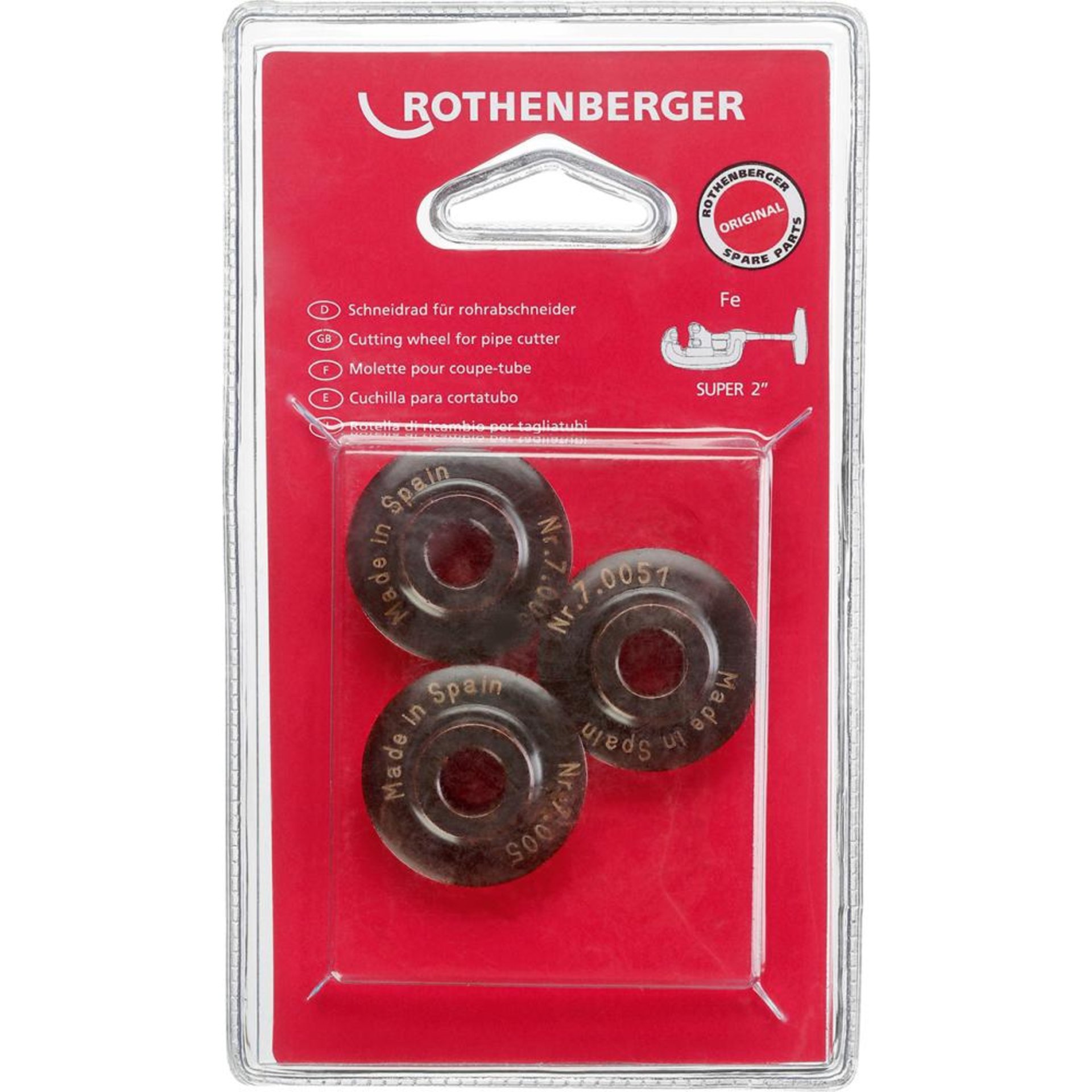 Schneidrad für Stahl 2." Pack a 3 Stck.RothenbRothenberger