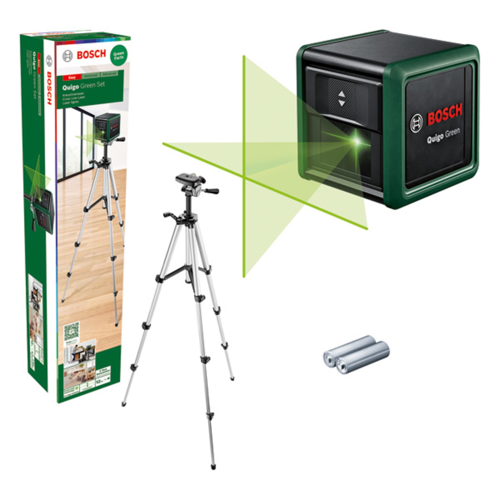 Kreuzlinien-Laser Quigo Green Set