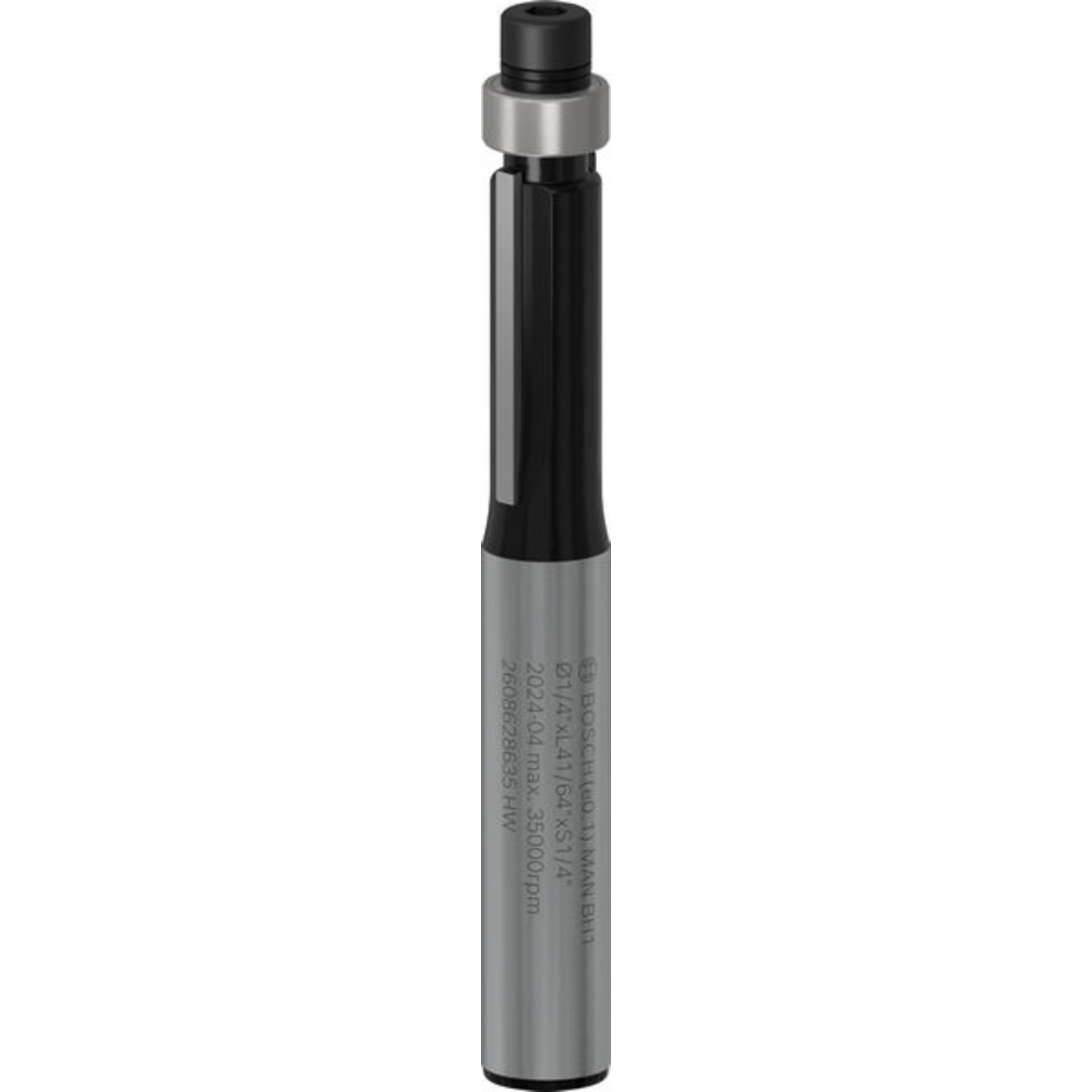 PRO Bündigfräser mit unterem Kugellager, D 1/4", L 21/32", S 1/4"