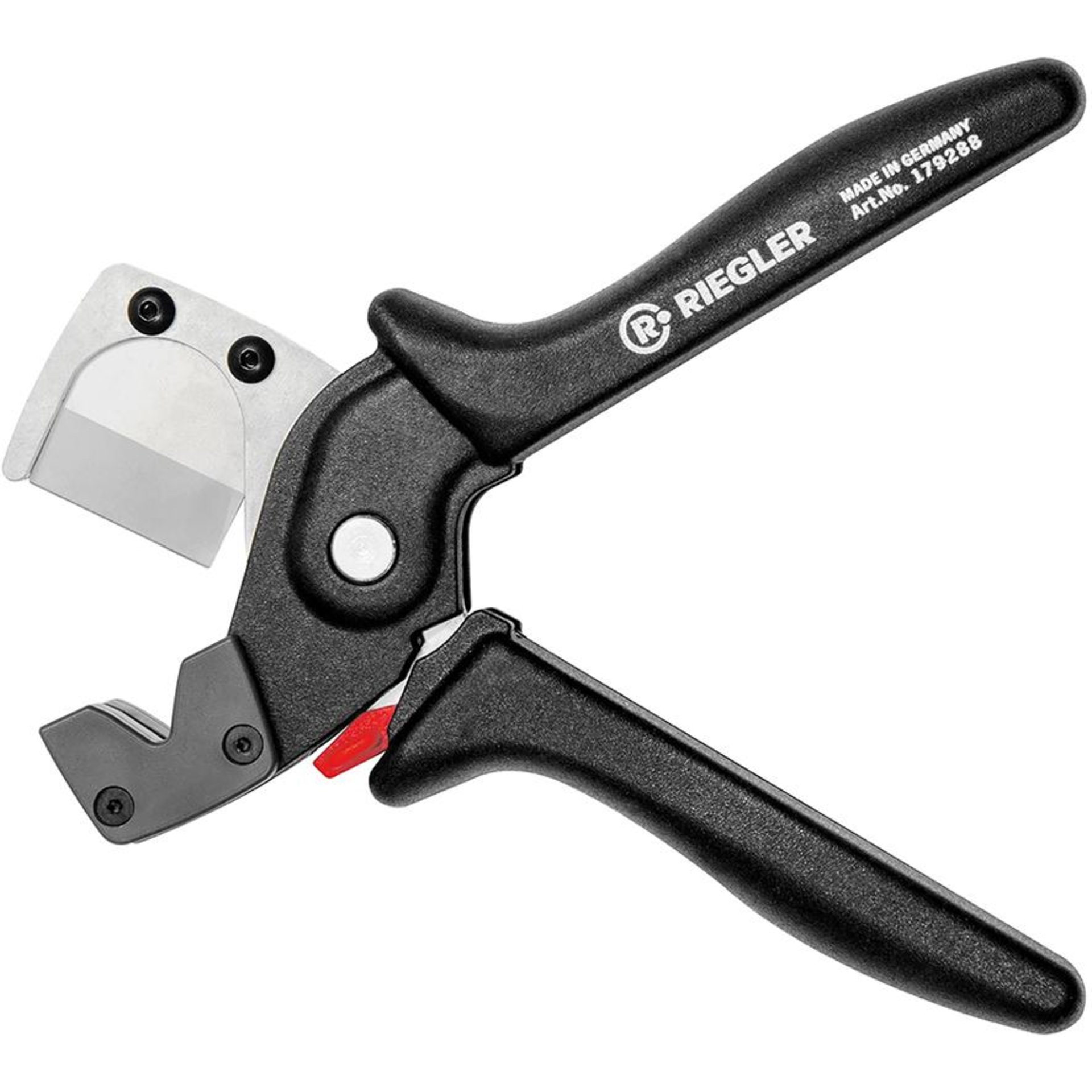 Schlauchabschneider bis Ø20mm, flache Klinge, 90° Schnittkante, federöffnend RIEGLER