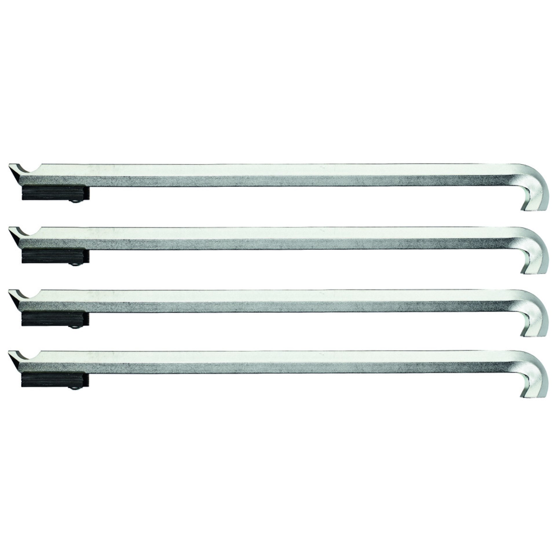 1.29/45 Abzughaken-Satz, 4-teilig, 226 mm, mit Abstandshaltern