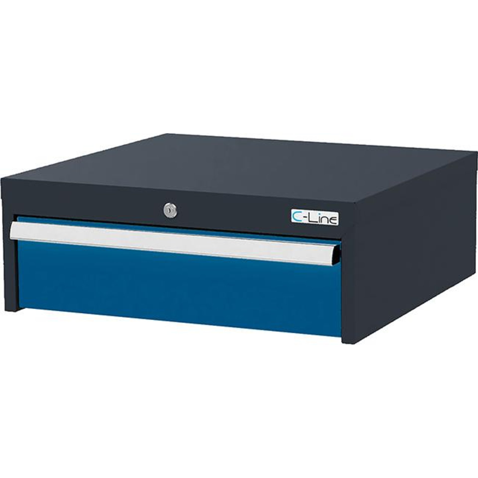 Unterhängeschrank mit 1 Schublade B600xT575xH230 mm RAL 7016/5010