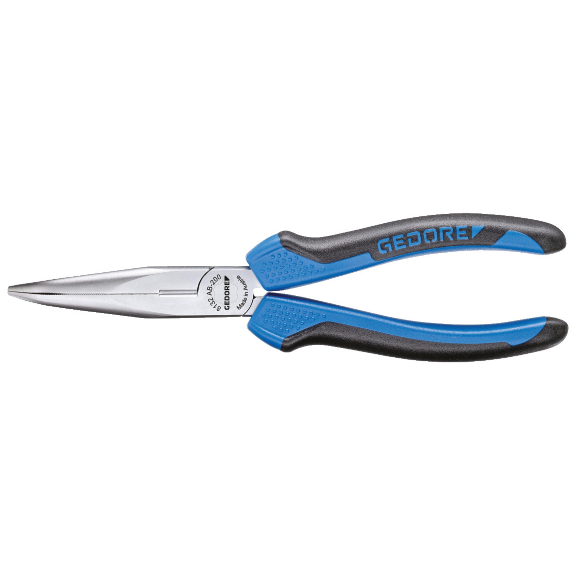 8132 AB-160 JC Flachrundzange 160 mm 2K-Griff