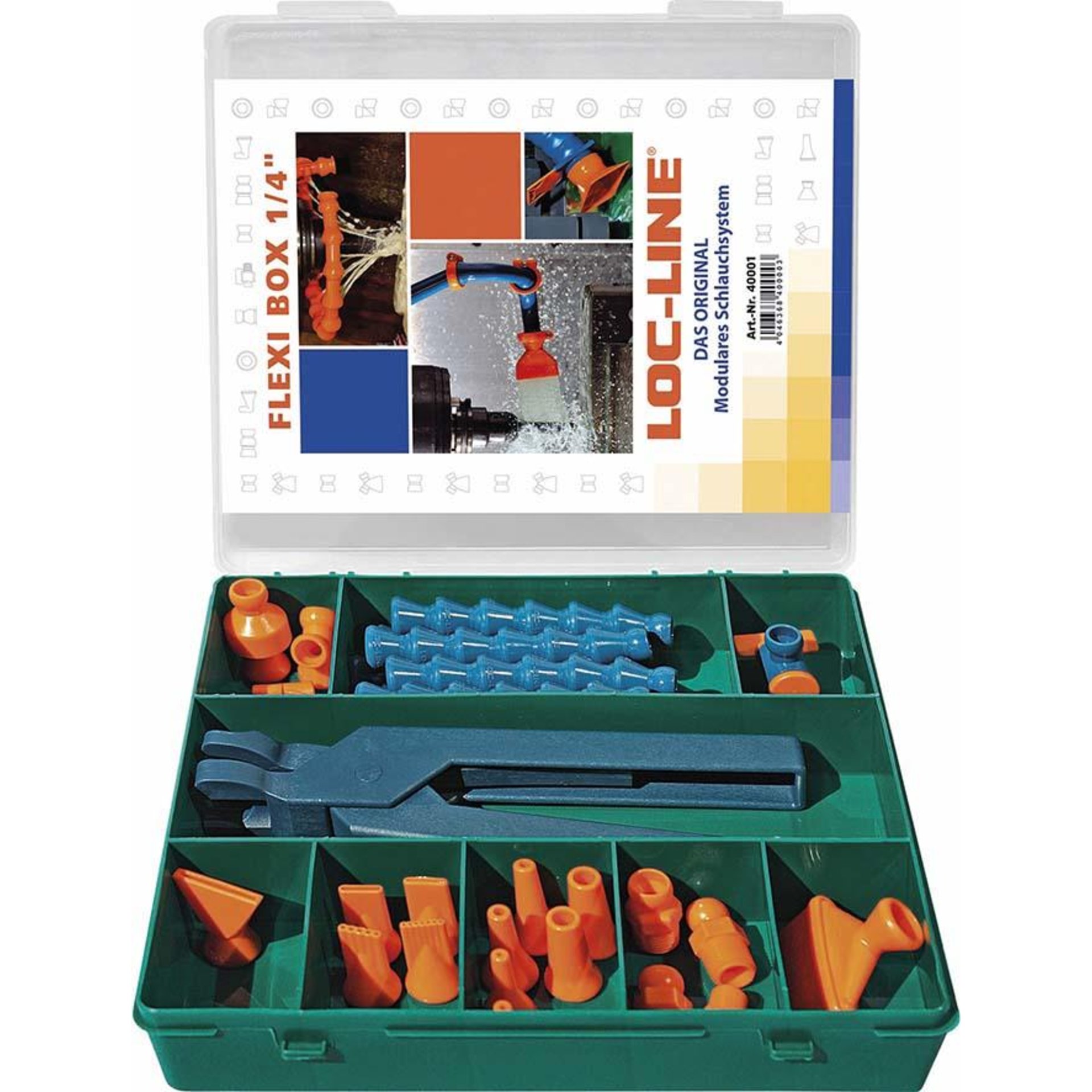 Kühlmittelschlauch-Satz Flexi-Box 27-teilig 1/4" LOC-LINE