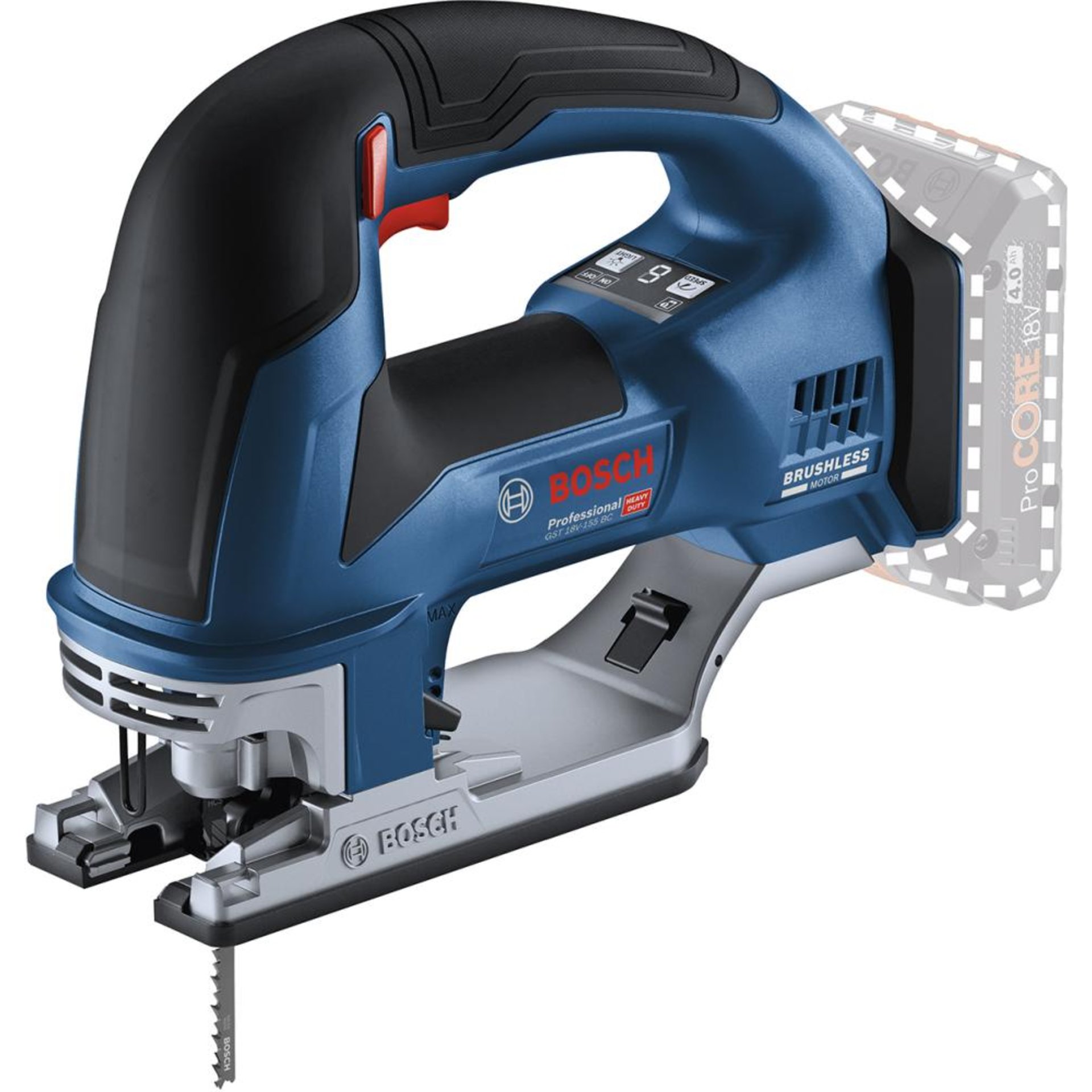 Akku-Stichsäge solo GST 18V-155 BC Bosch ohne Akku ohne Ladegerät L-Boxx