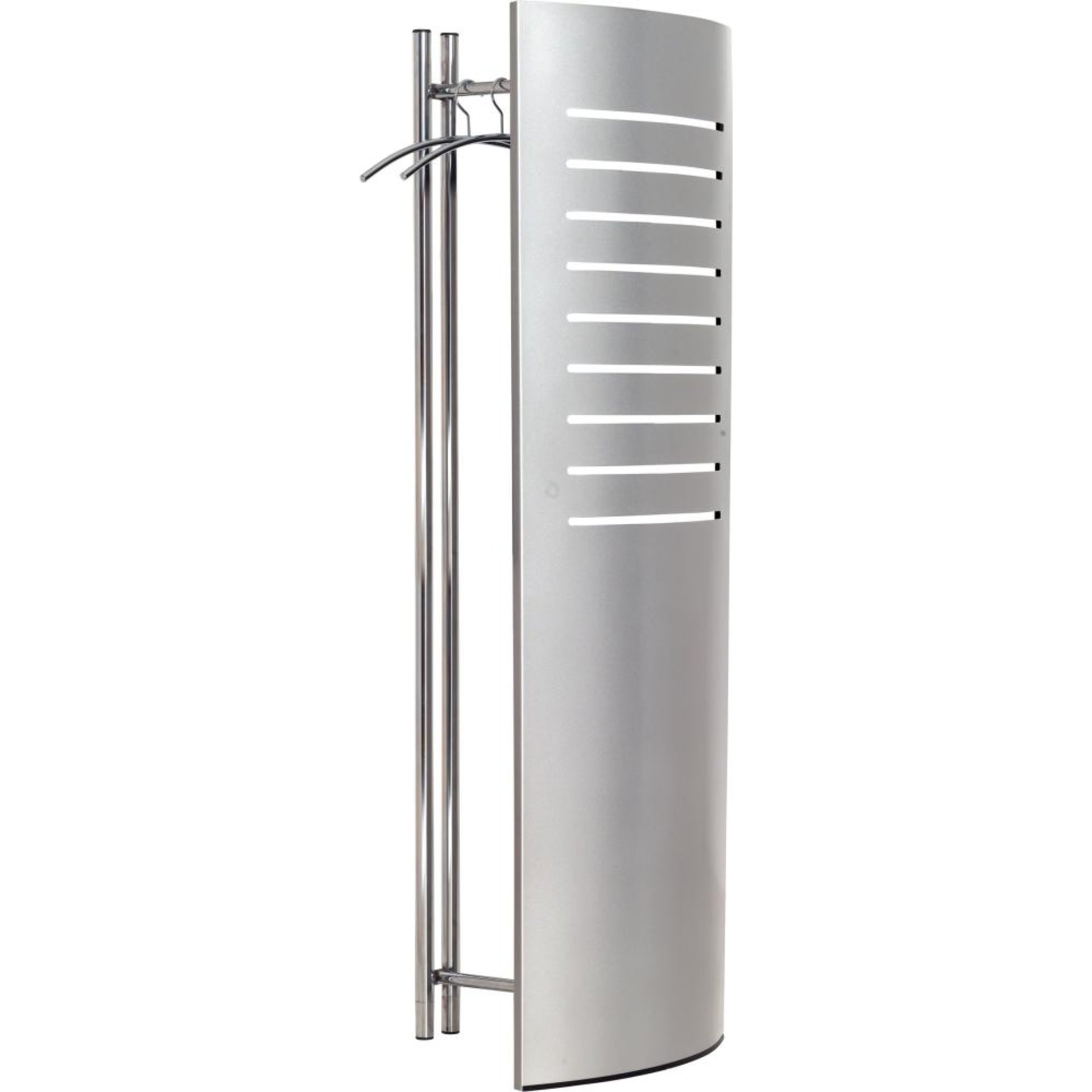Standgarderobe m.5 Bügeln600x1700x400 alusilber