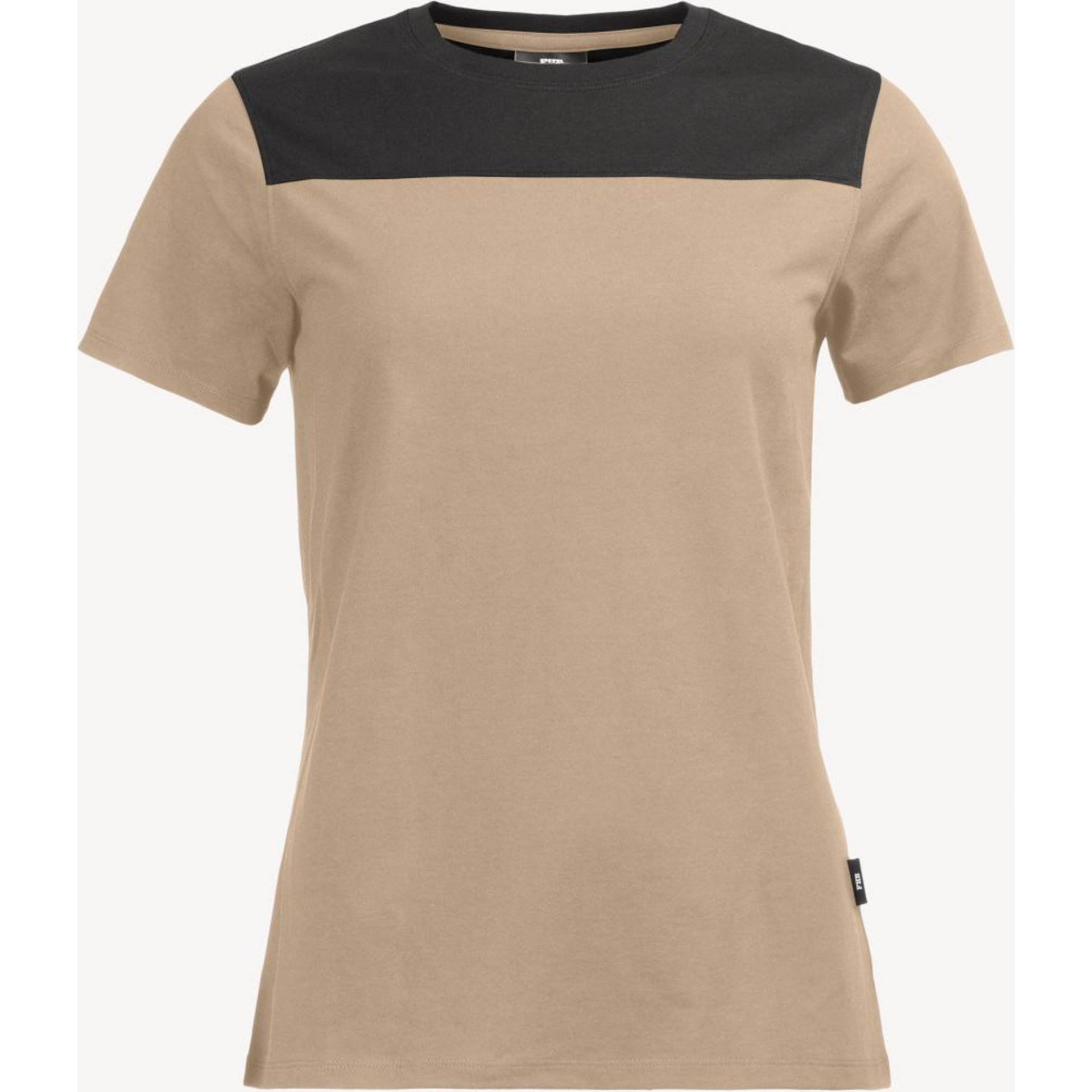 T-Shirt Kira, beige-schwarz, Gr.XS
