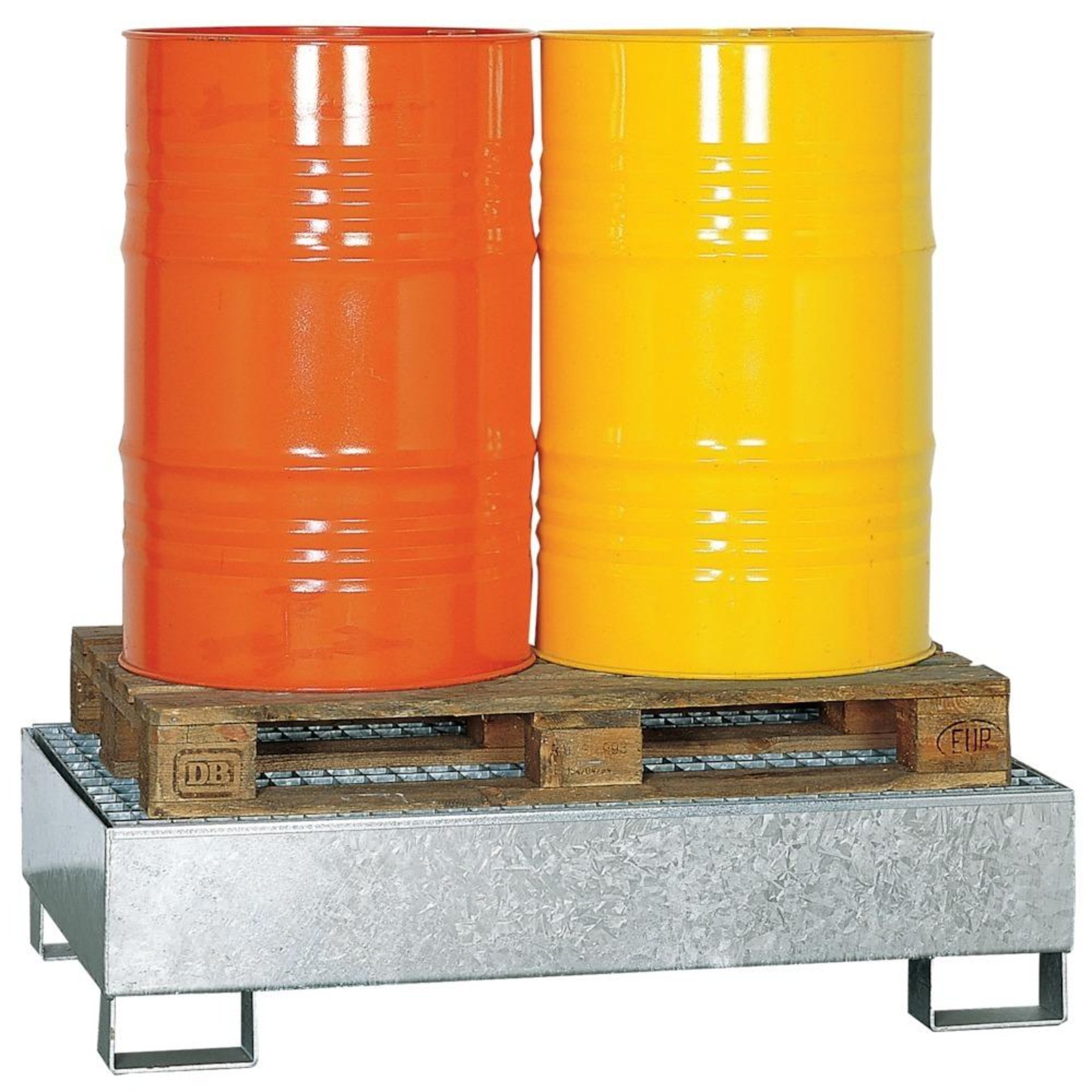 Fassbock für liegende Lagerung von 2X200 l Fass