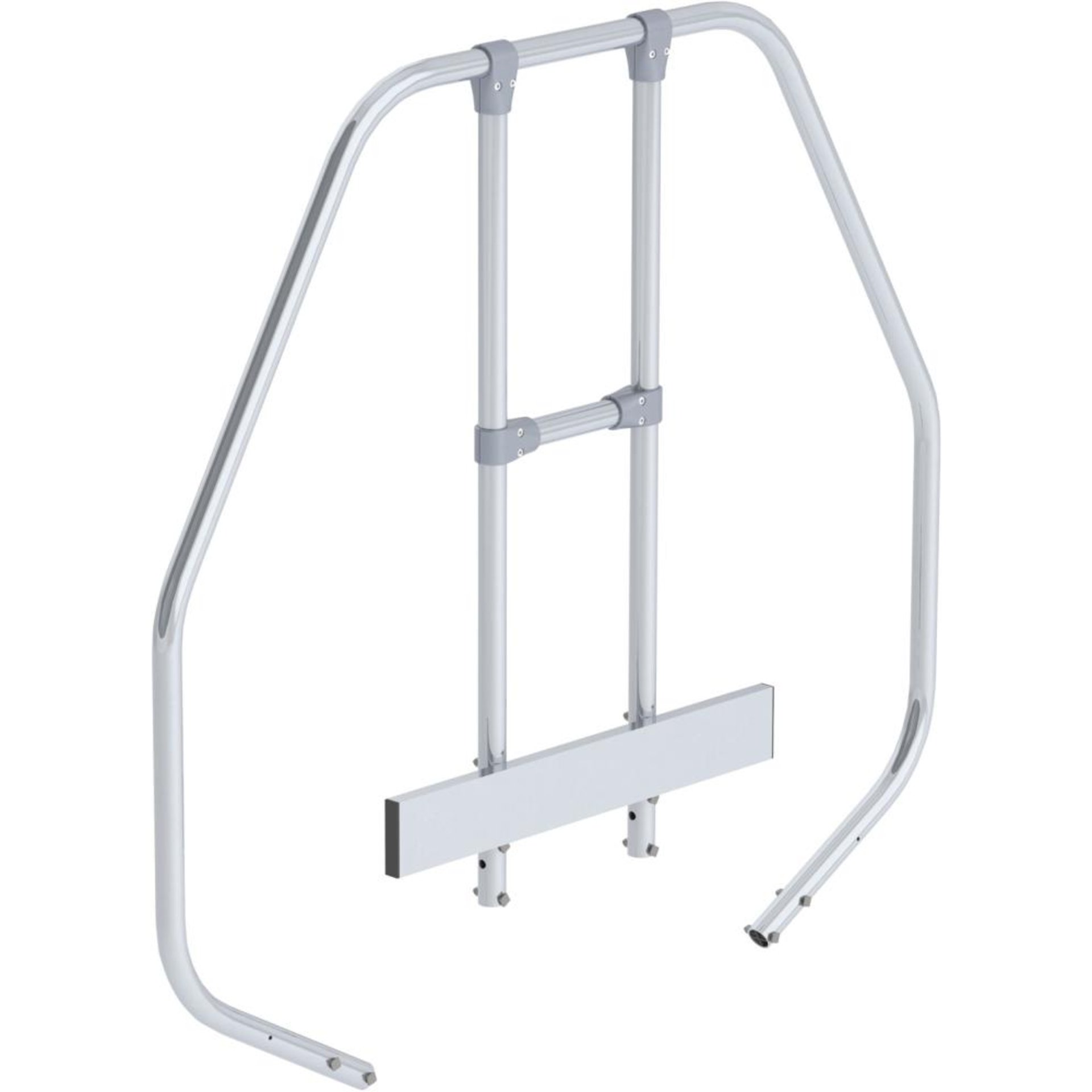 Zweiter Handlauf für Aluminium-Überstieg, stationär