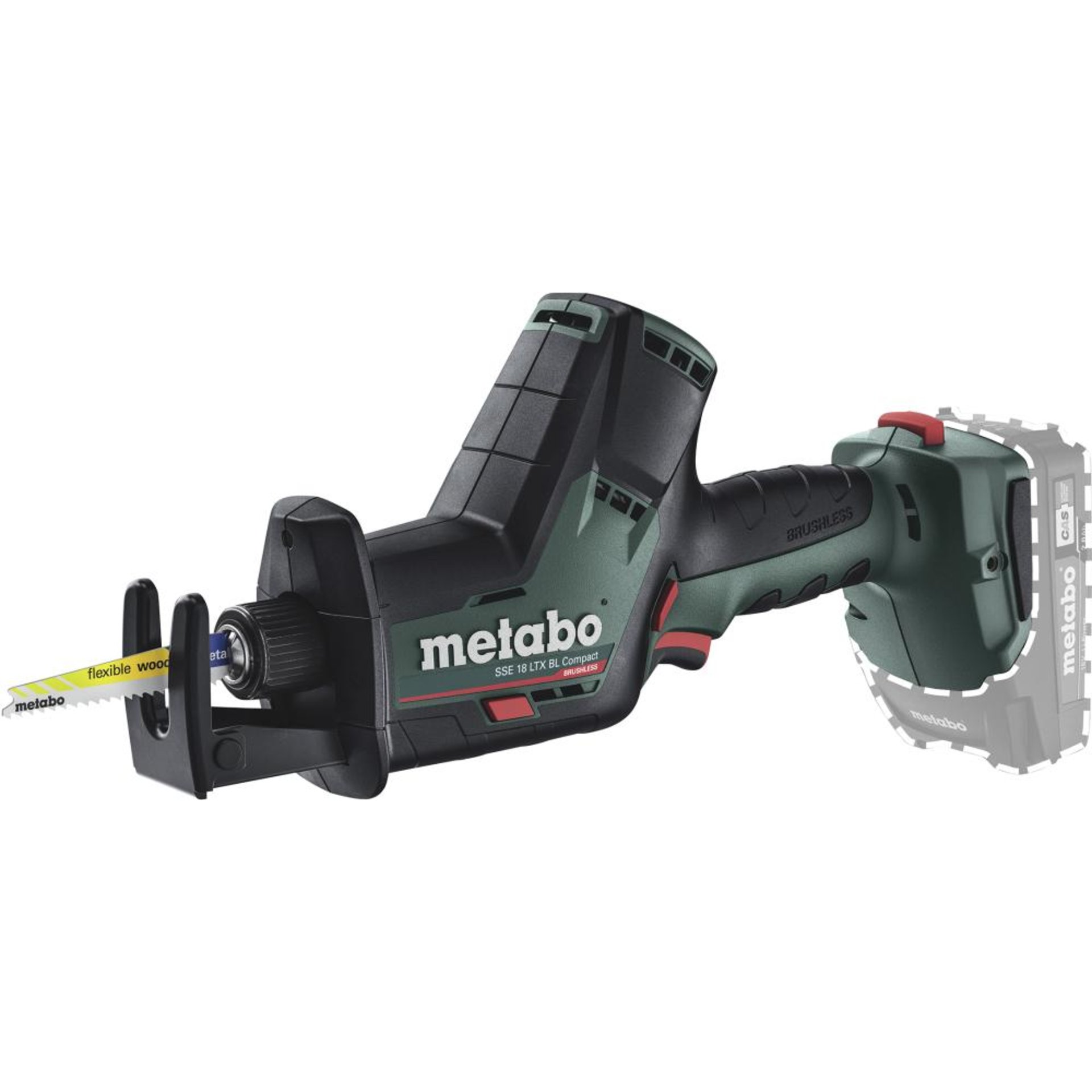 Akku Säbelsäge solo SSE 18 LTX BL Compact ohne Akku ohne Ladegerät metaBOX