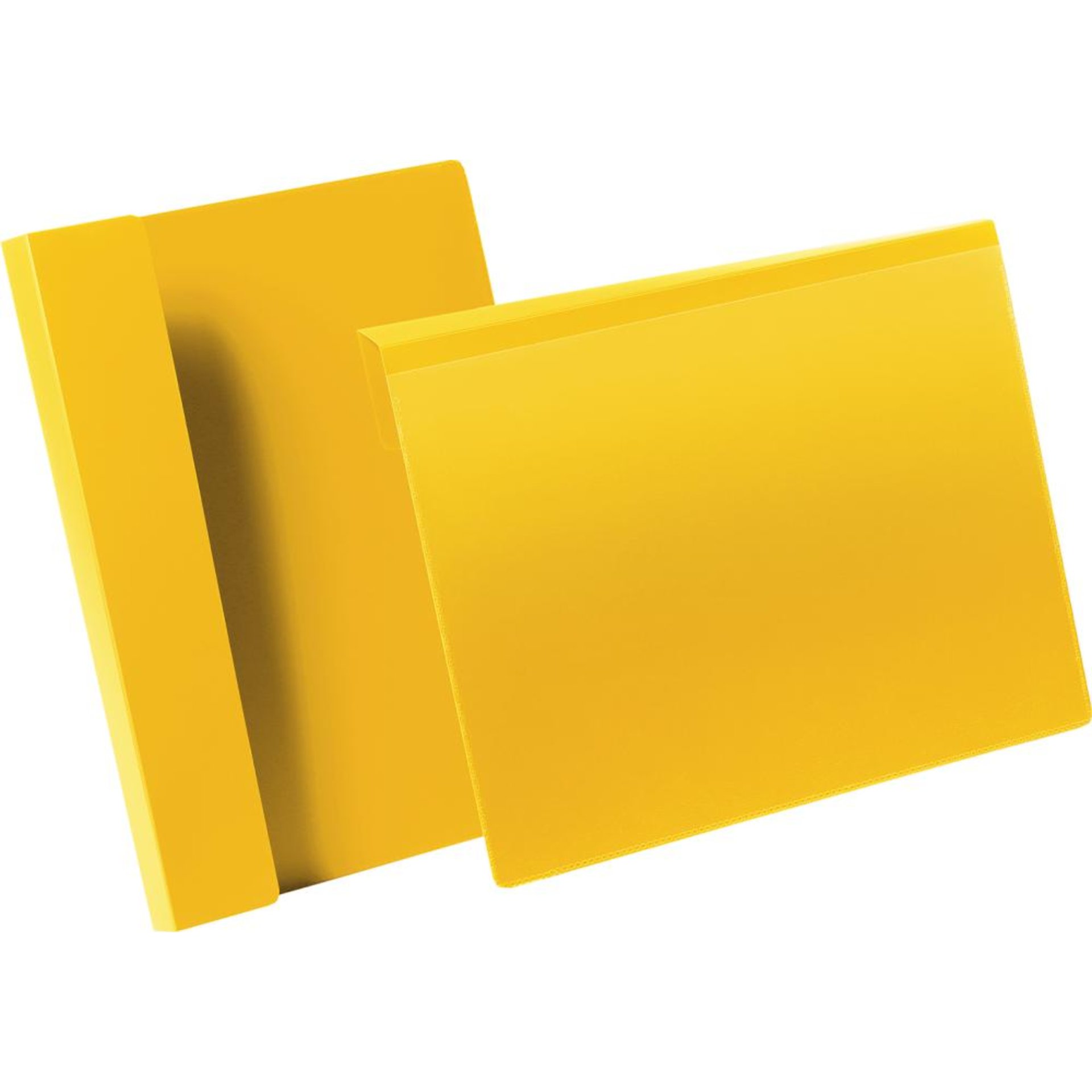 Kennzeichnungstasche B297xH210 mm A4 quer gelb, mit Falz VE 50 Stück