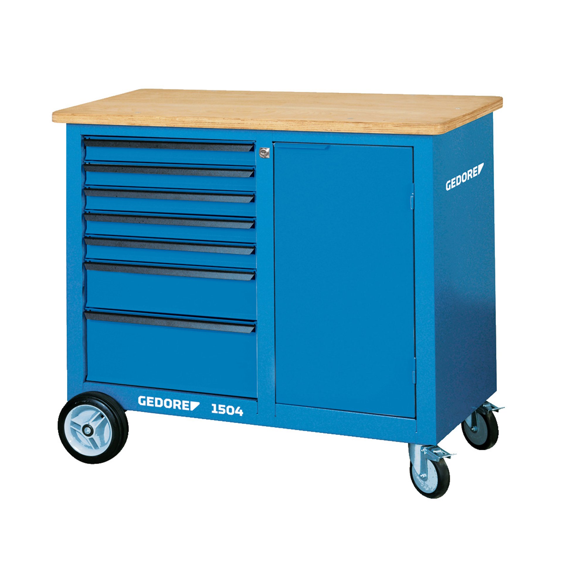 1504 0511 Rollwerkbank mit 7 Schubladen