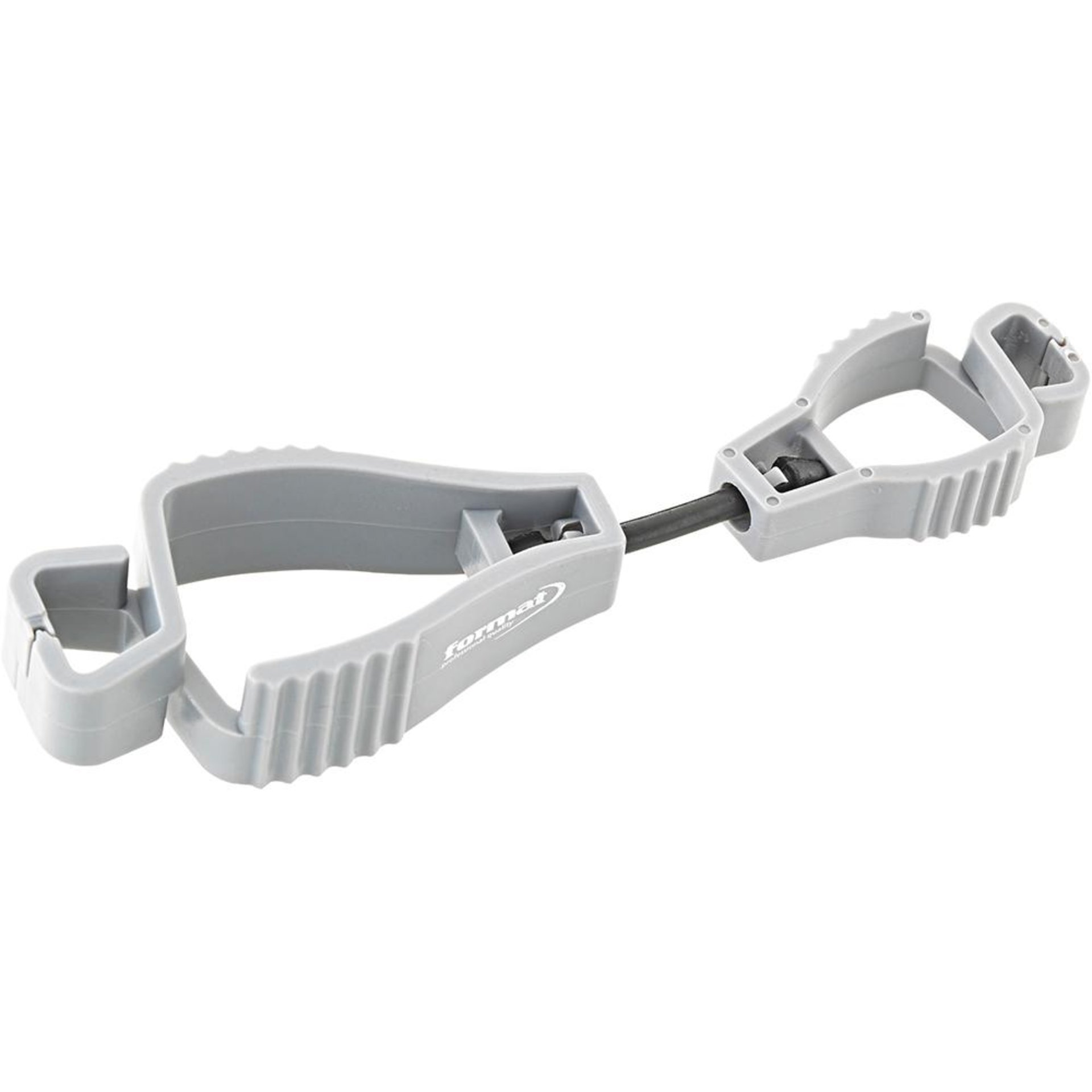 Handschuhhalter,Plastik, grau, FORMAT