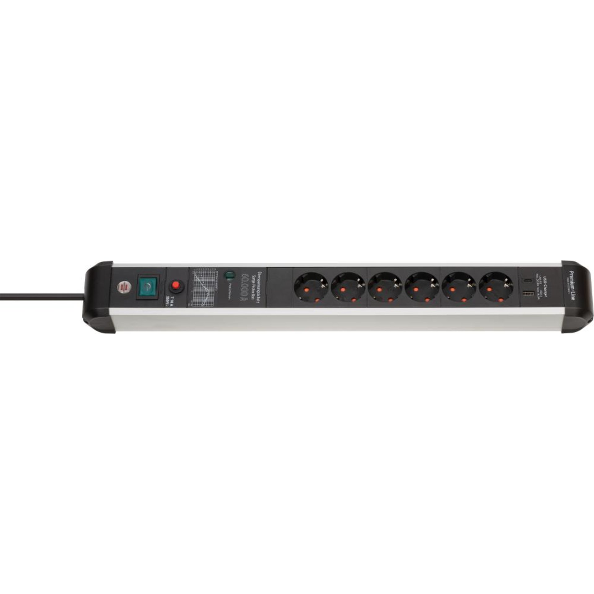 Steckdosenleiste Premium-Protect-Line 6fach, PD 30W