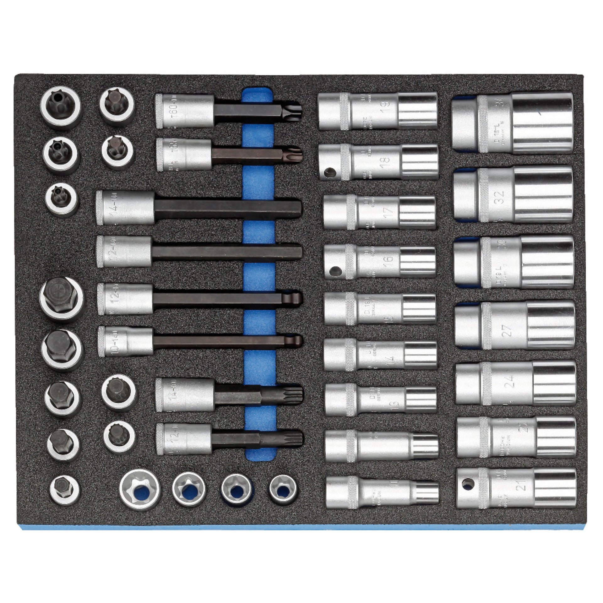 2005 CT2-D 19L Steckschlüssel-Sortiment 1/2" in Check-Tool-Modul, 40-teilig