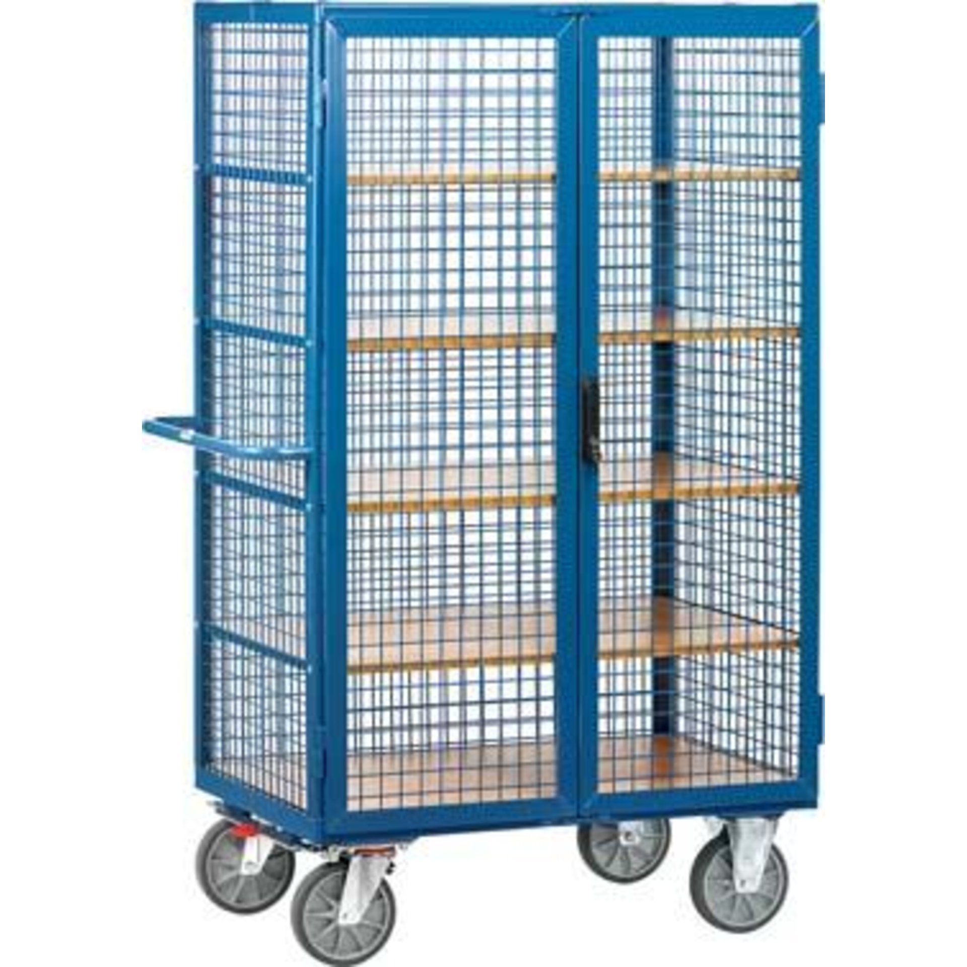 Kastenwagen (Drahtgritter) mit Türen und Treibriegelverschluss