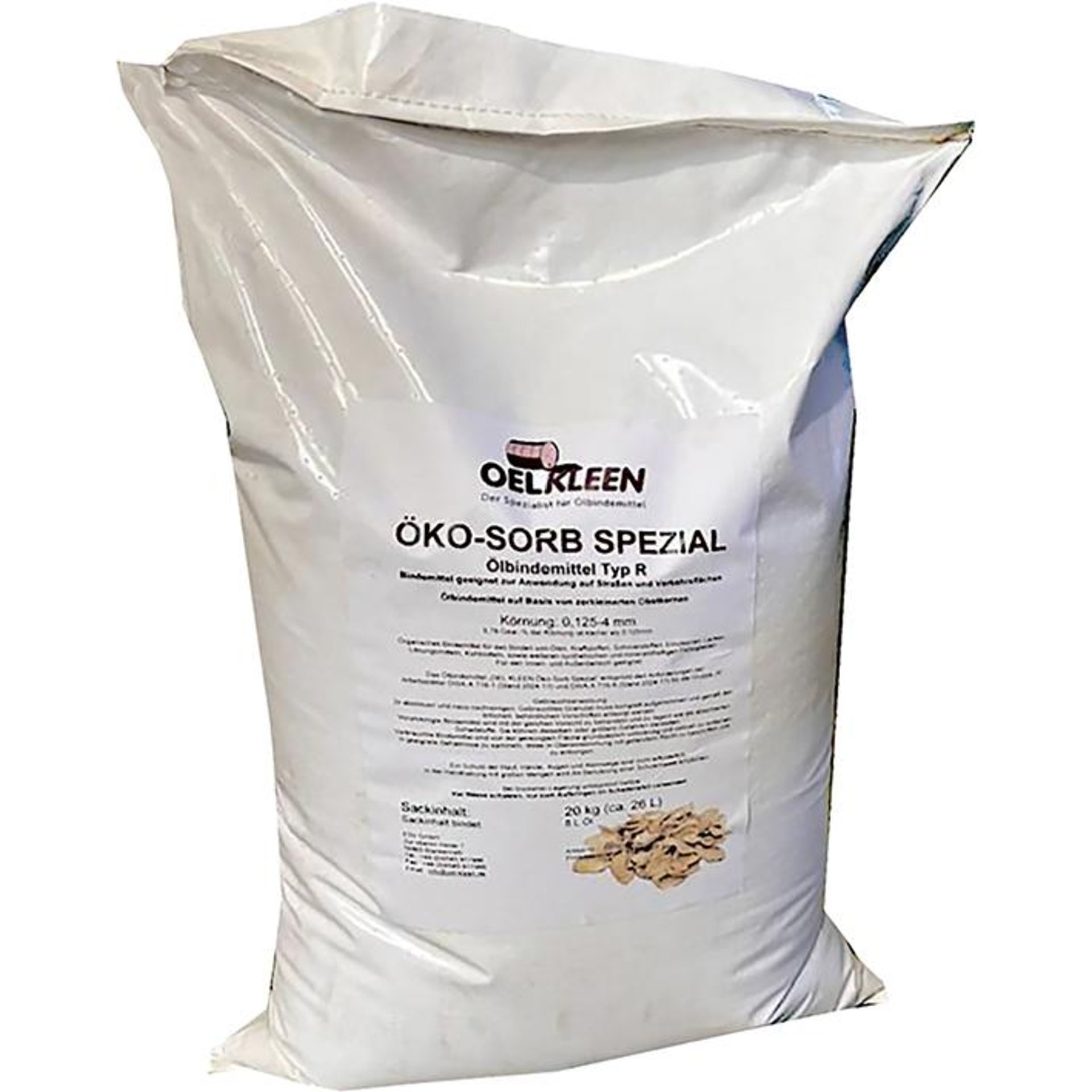 OEL-KLEEN Öko-Sorb Spezial (ca.) 26L Typ R aus Obstkernschalenbasis