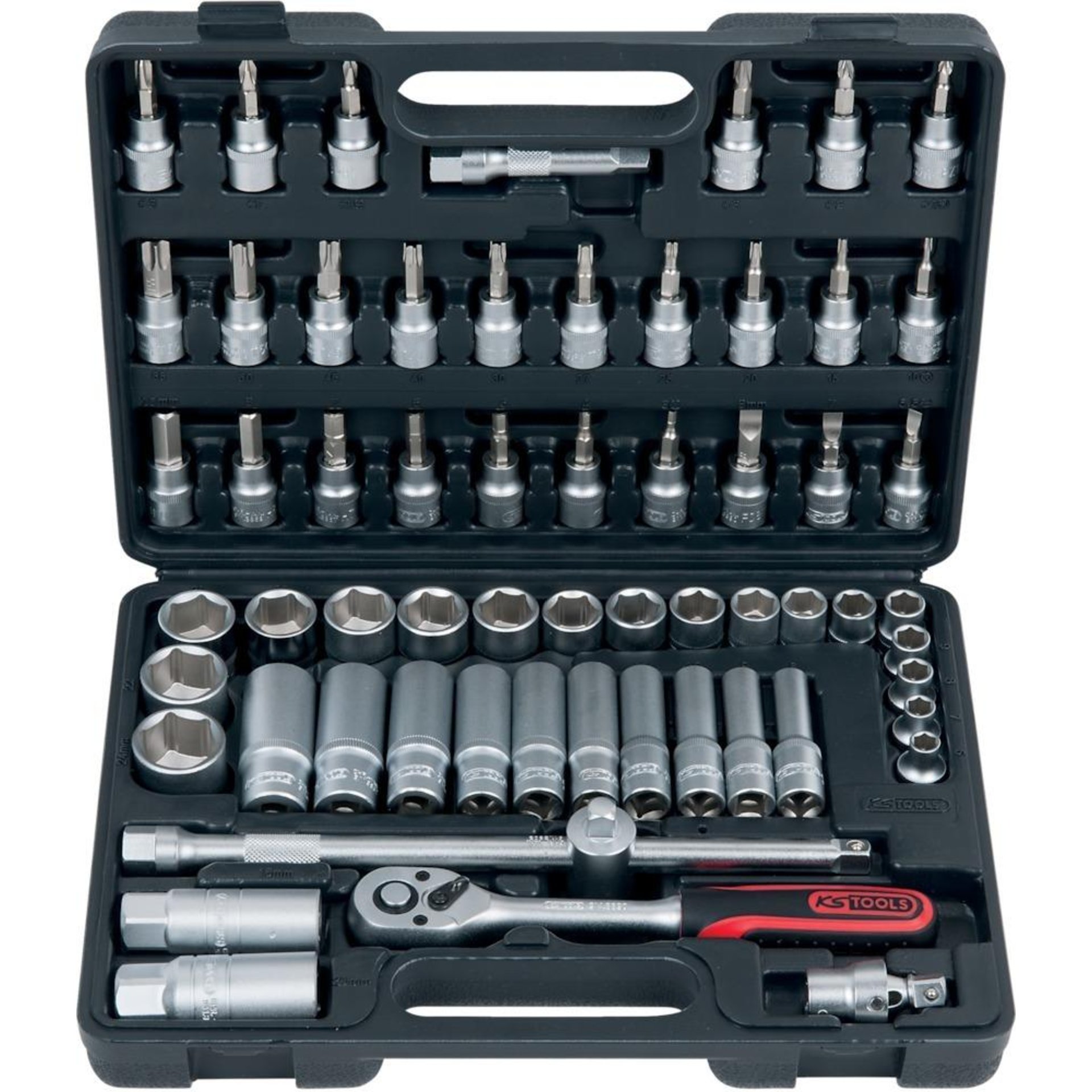 Steckschlüssel-Garnitur 3/8" 911.0661 61-teilig KS Tools