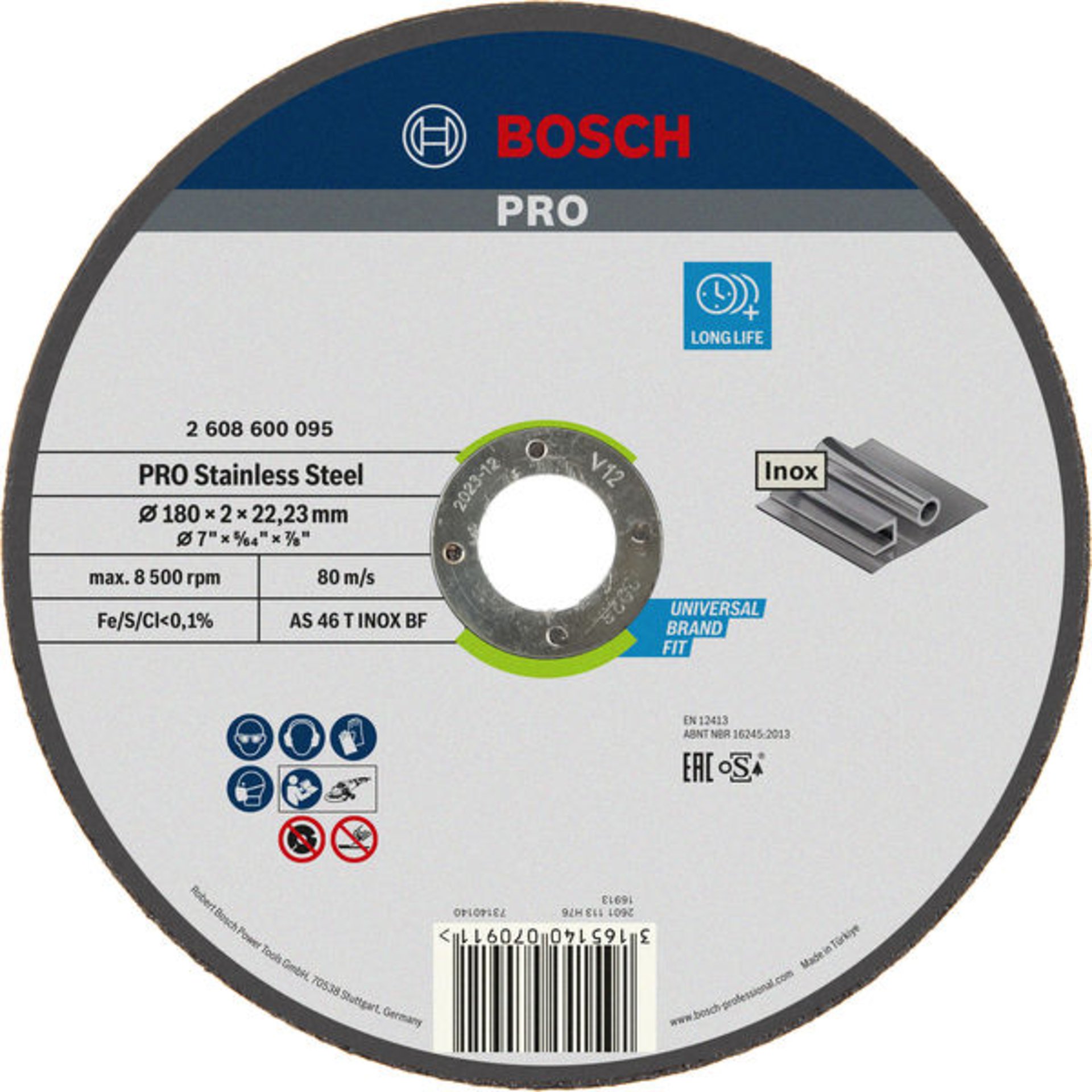 PRO Stainless Steel Trennscheibe, 180 x 2 x 22,23 mm