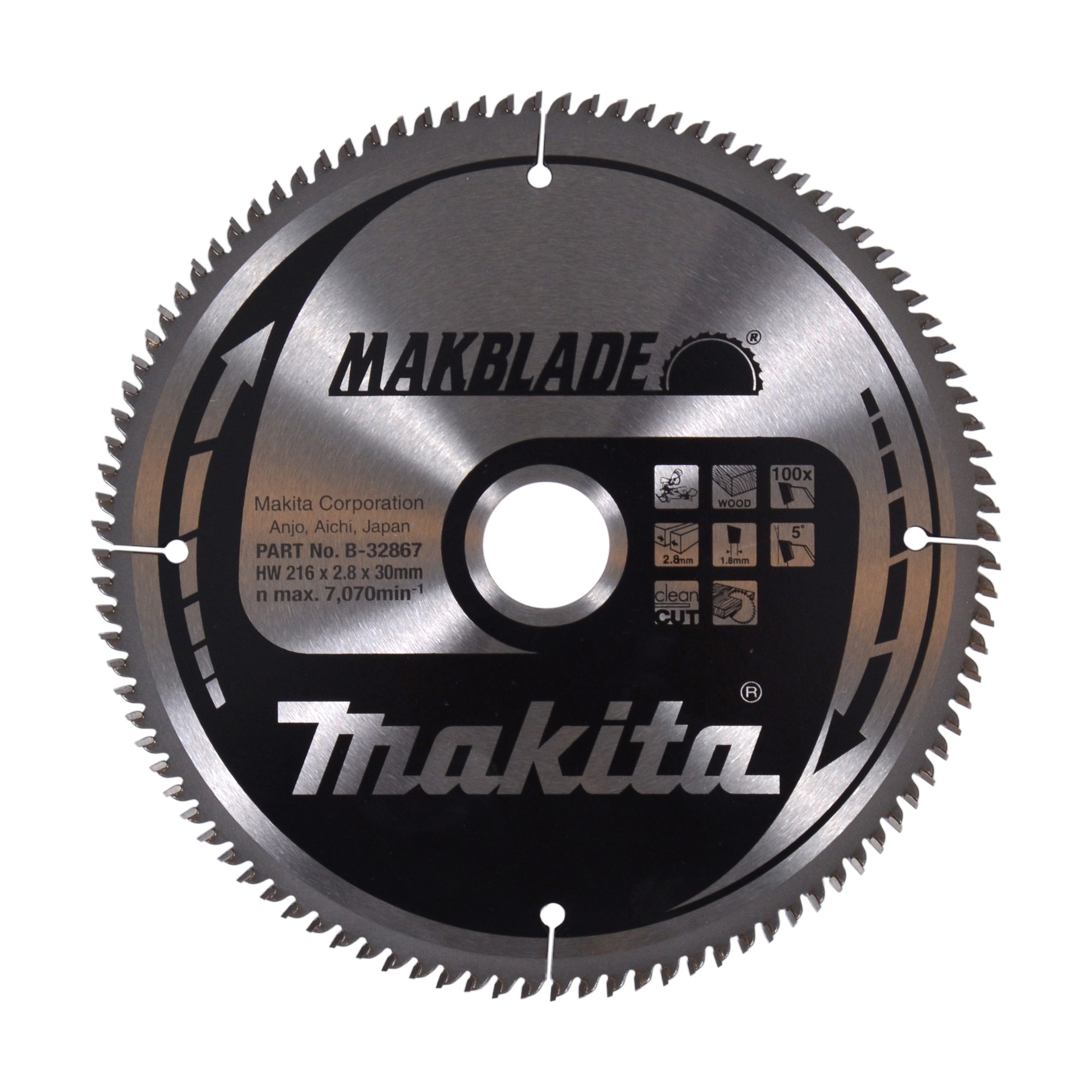 Kreissägeblatt 216x30x100Z MAKBLADE