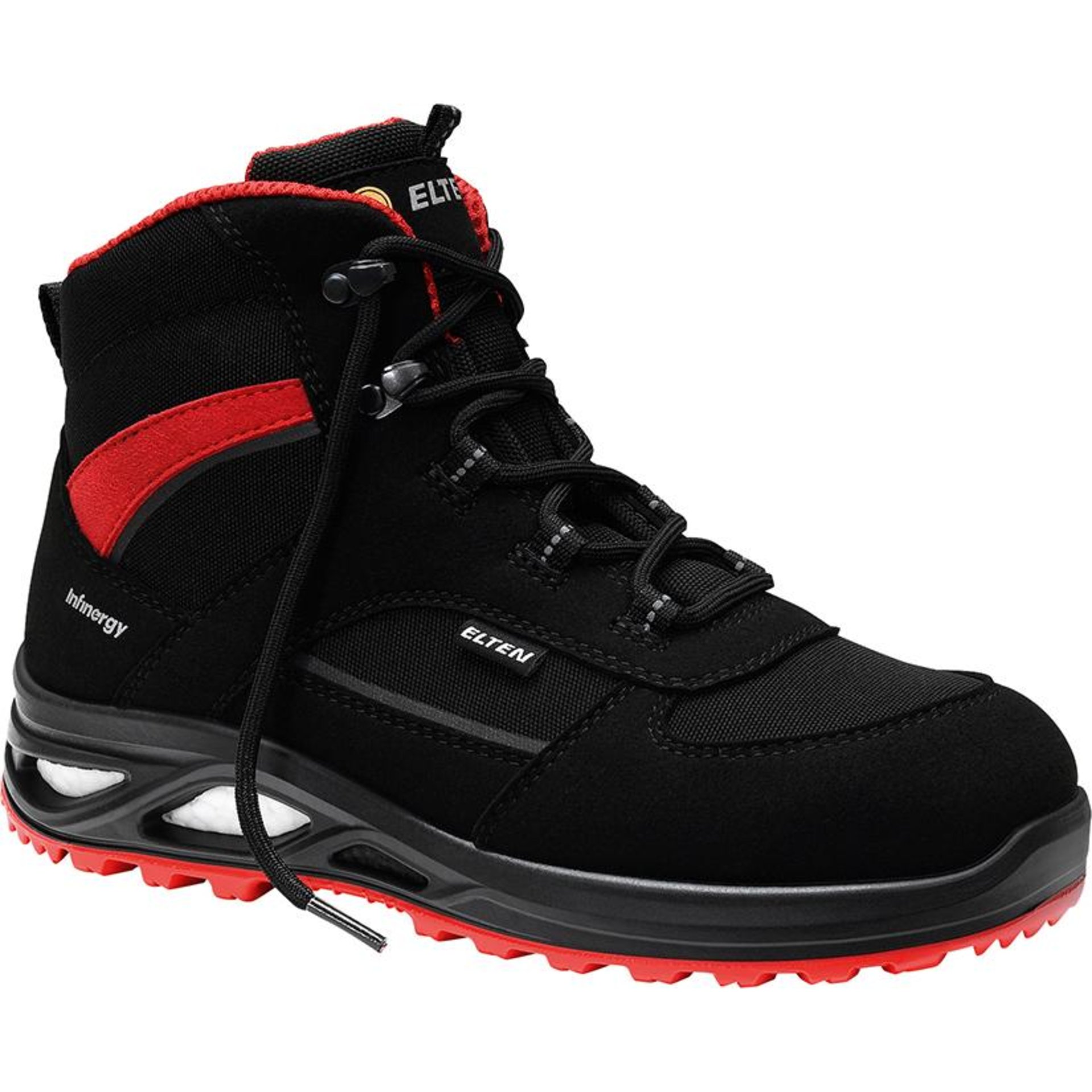 Damen-Sicherheitsschnürstiefel HANNAH XXTL black-red Mid 746531, S3S ESD