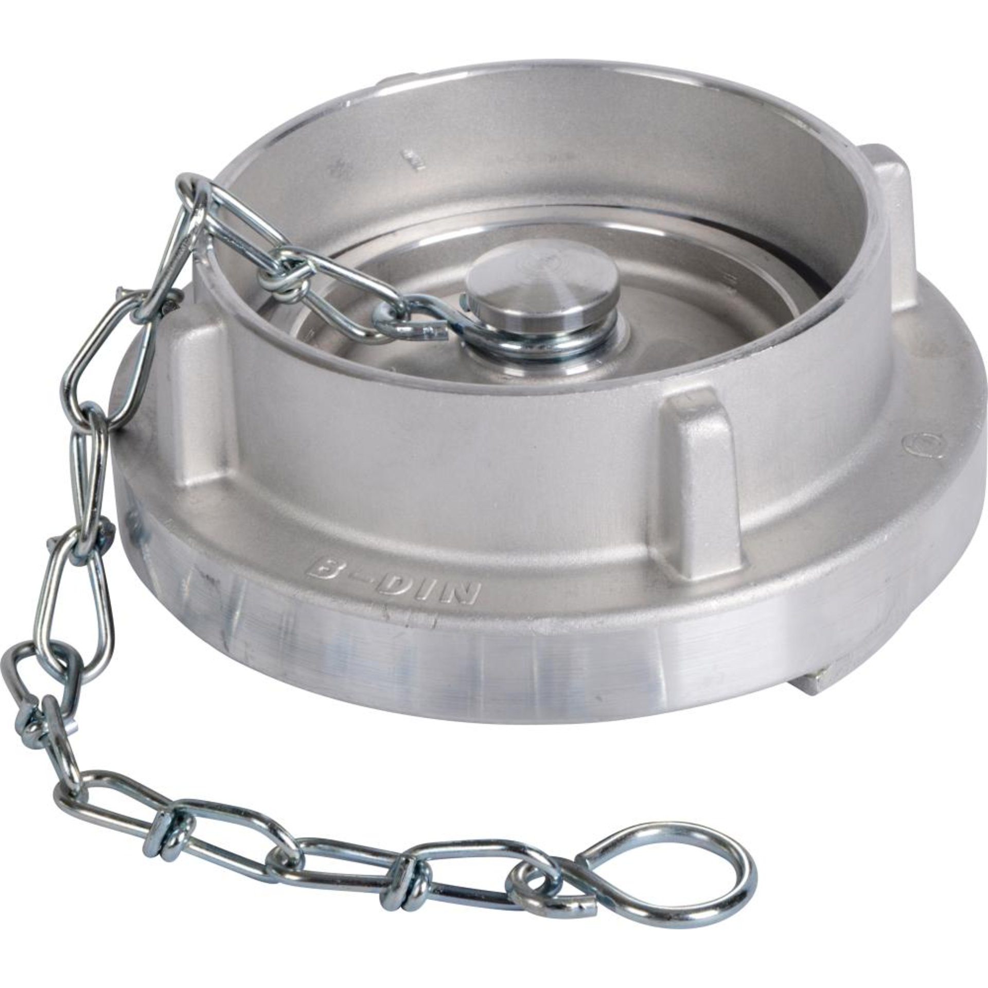 Blindkupplung Storz, mit Kette, Aluminium