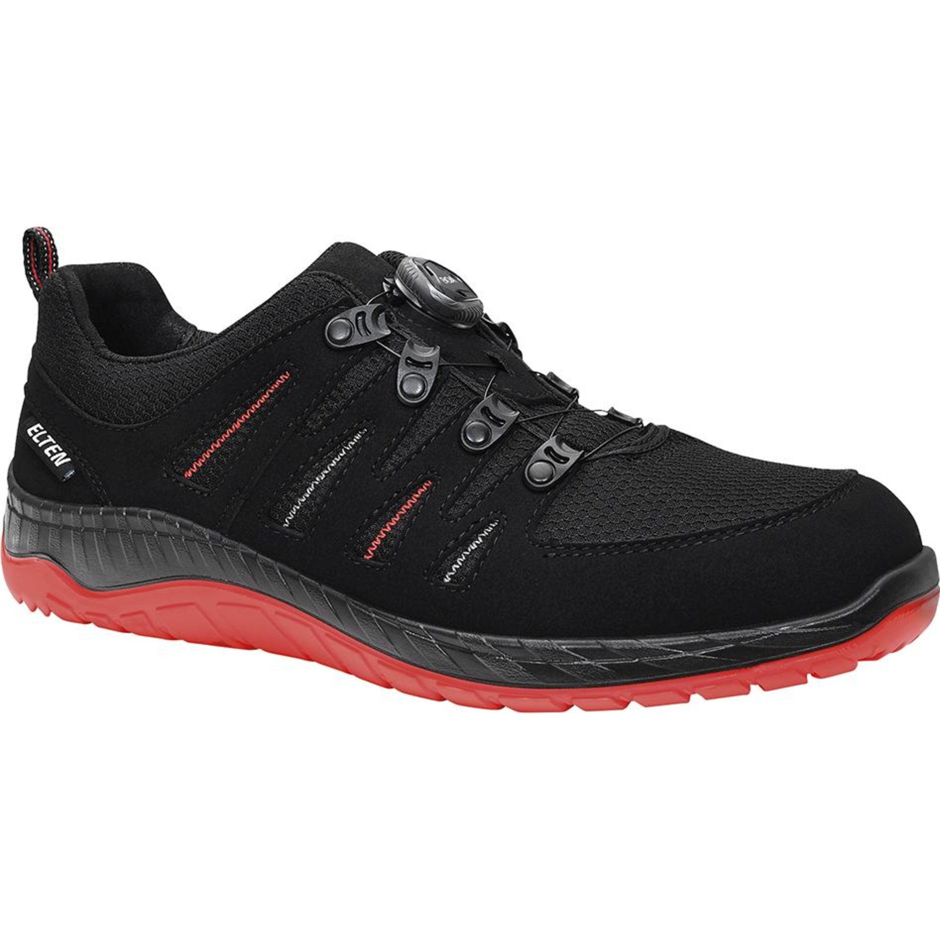 Sicherheitshalbschuh MADDOX BOA® black-red Low 729151, S3S ESD