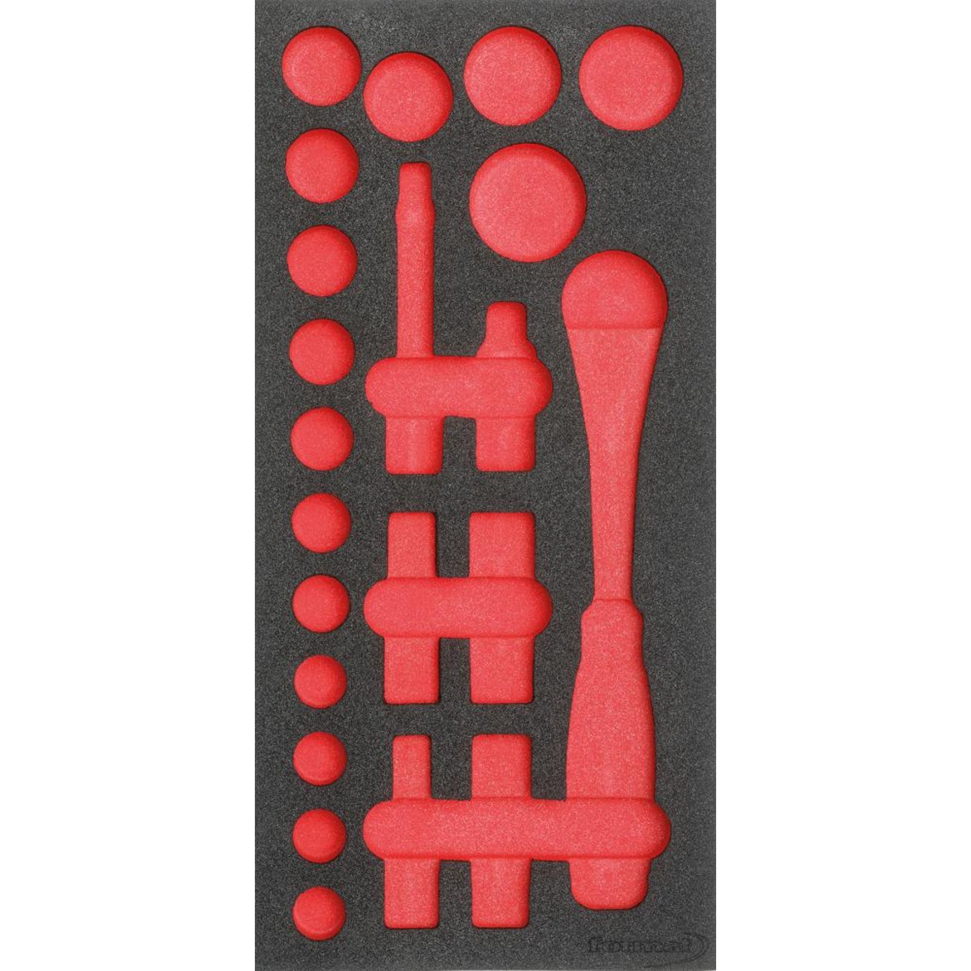 Werkzeugmodul 1/3 leer Steckschlüssel 1/2" FORMAT
