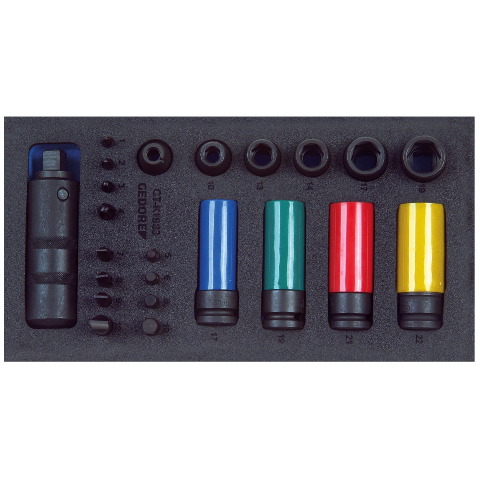 1500 CT1-K 1900 Schraubenlöser-Sortiment 1/2" in Check-Tool-Modul