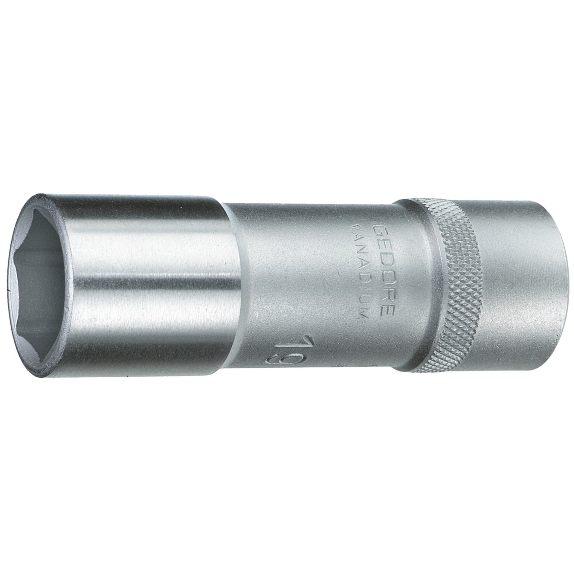 19 L 18 Steckschlüsseleinsatz 1/2", lang, 6-kant, 18 mm
