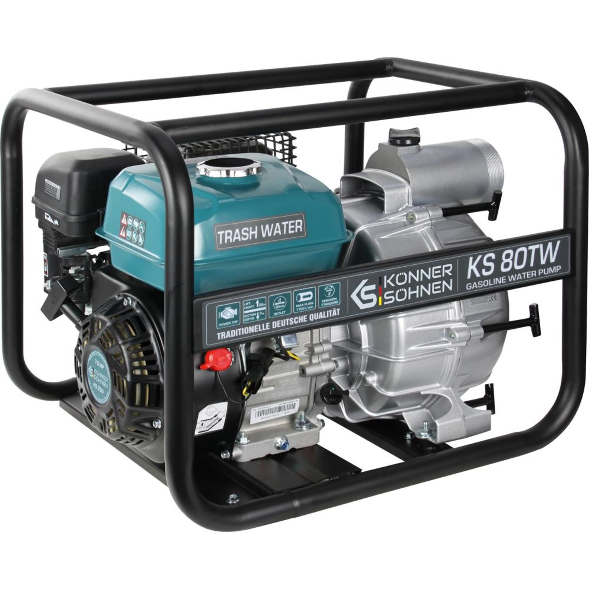 Wasserpumpe für Awasser 7,0 PS, 1100 /min, 7 m