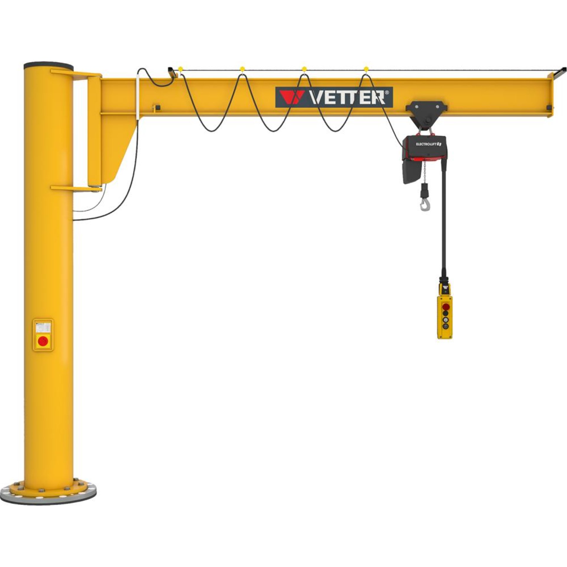 Säulen-Schwenkkran AS 500 kg 4000 mm Vetter Krantechnik