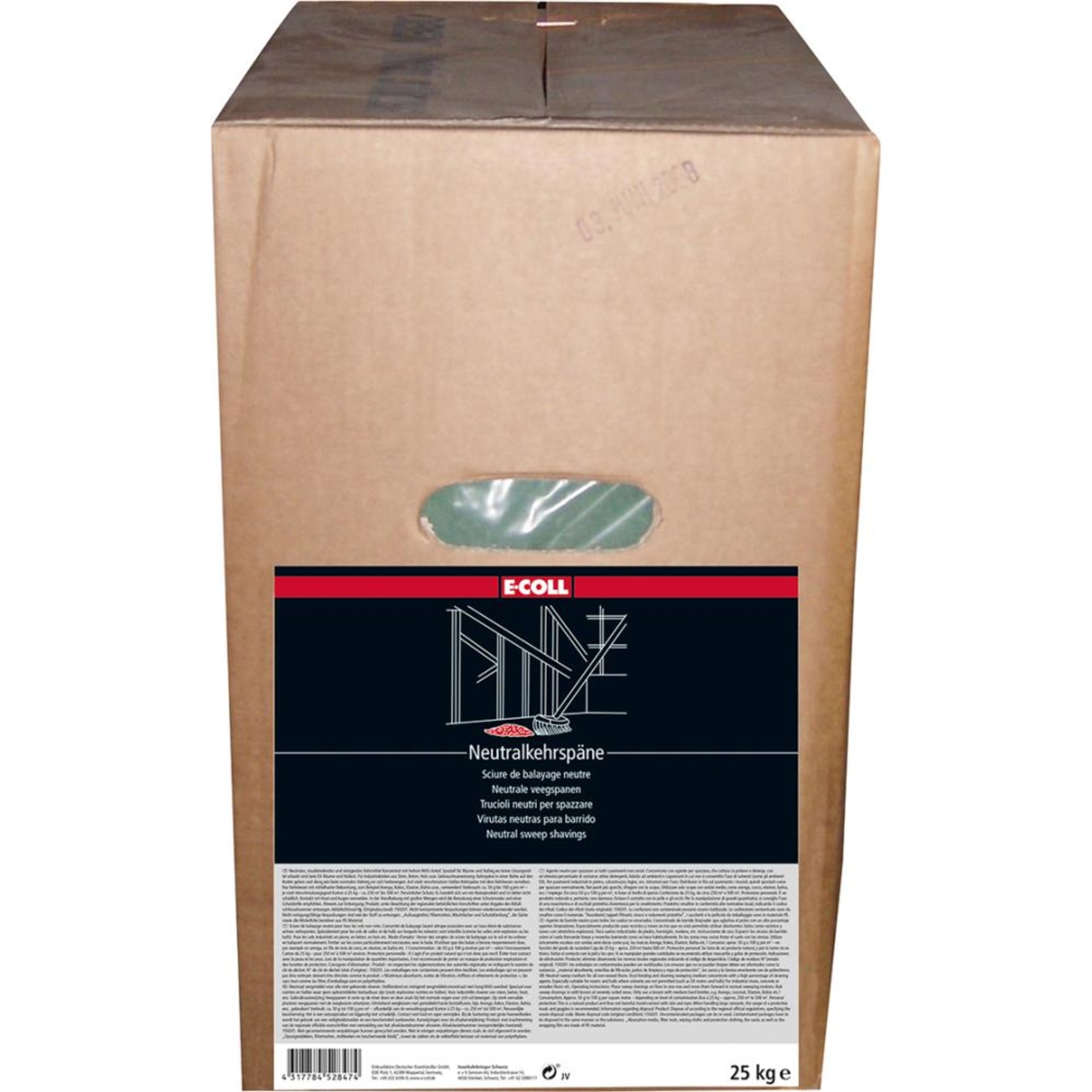 Neutralkehrspäne 25kg grün E-COLL