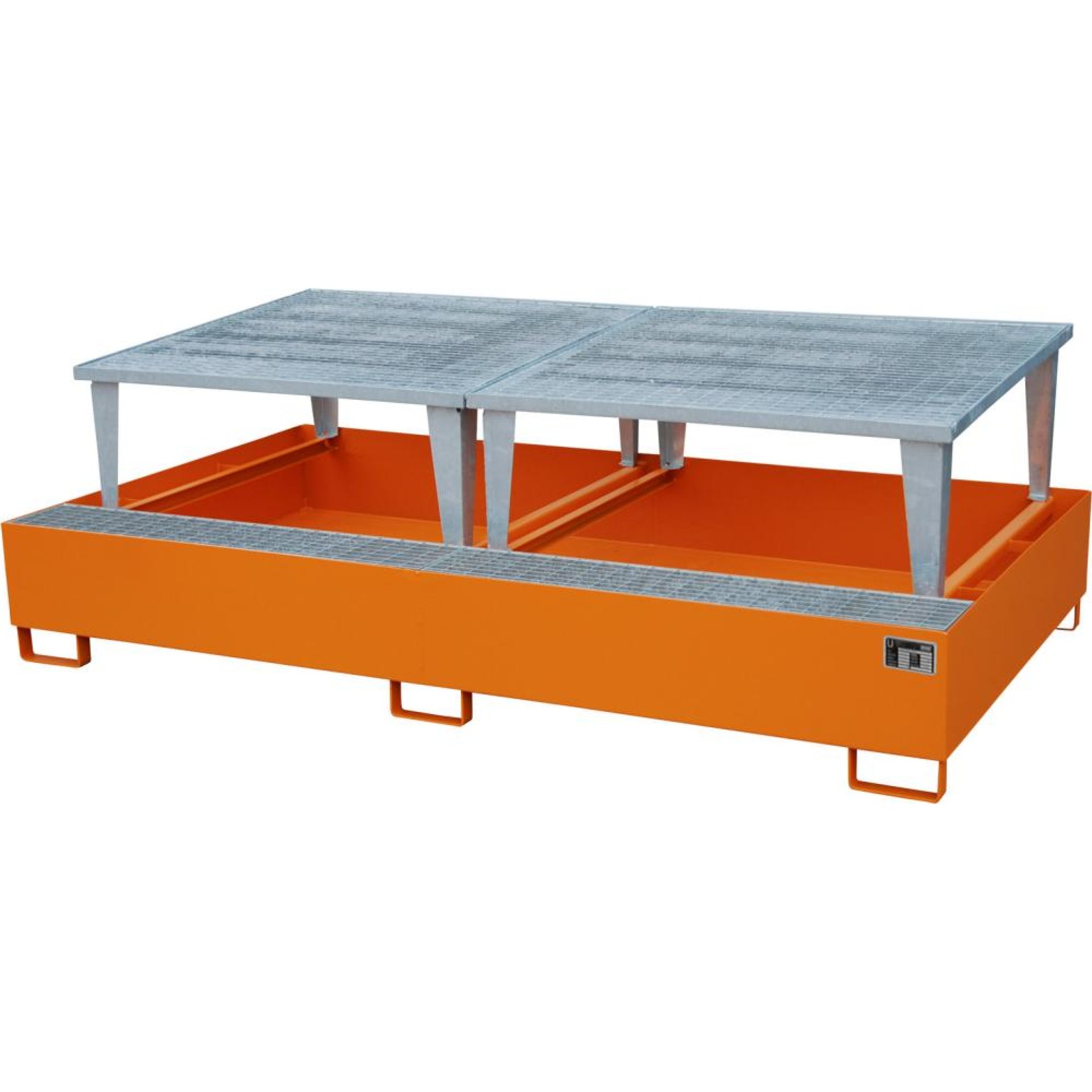 Auffangwanne AWA 1000-2 lackiert orange RAL 2000