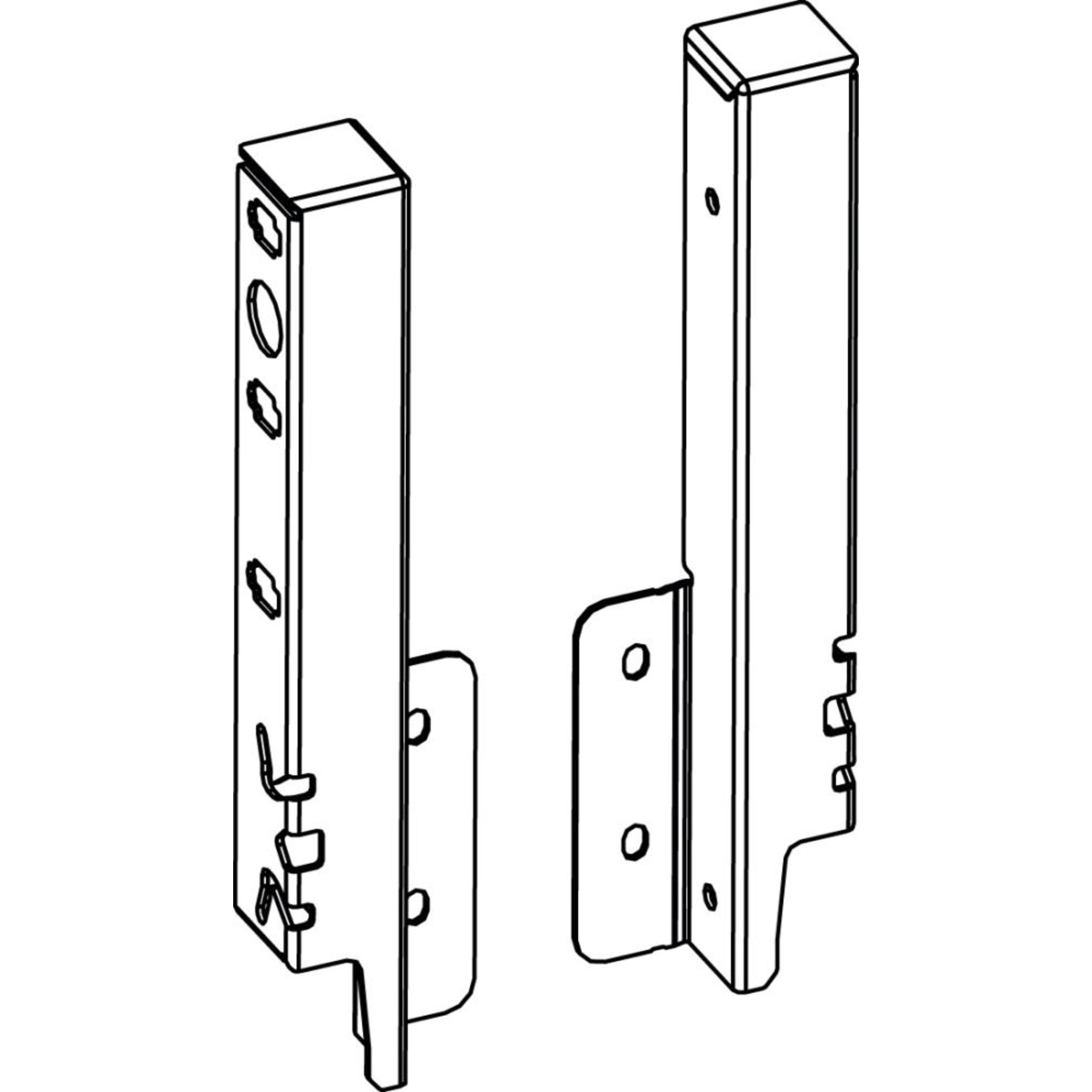 ArciTech Set Rückwandverbinder, Höhe 186 mm