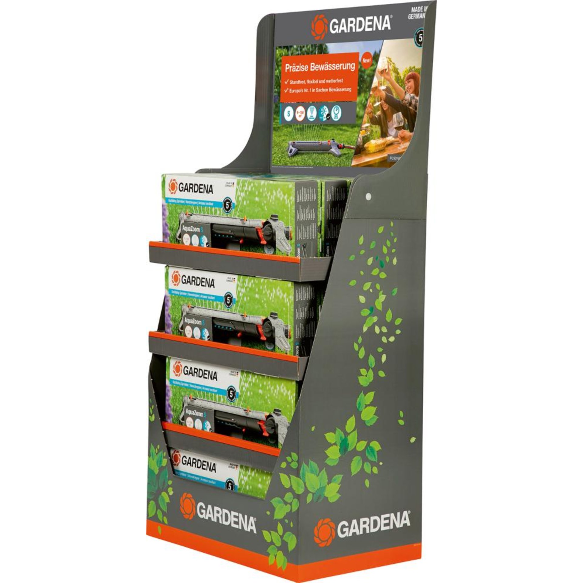 Viereckregner AquaZoom S Dispay