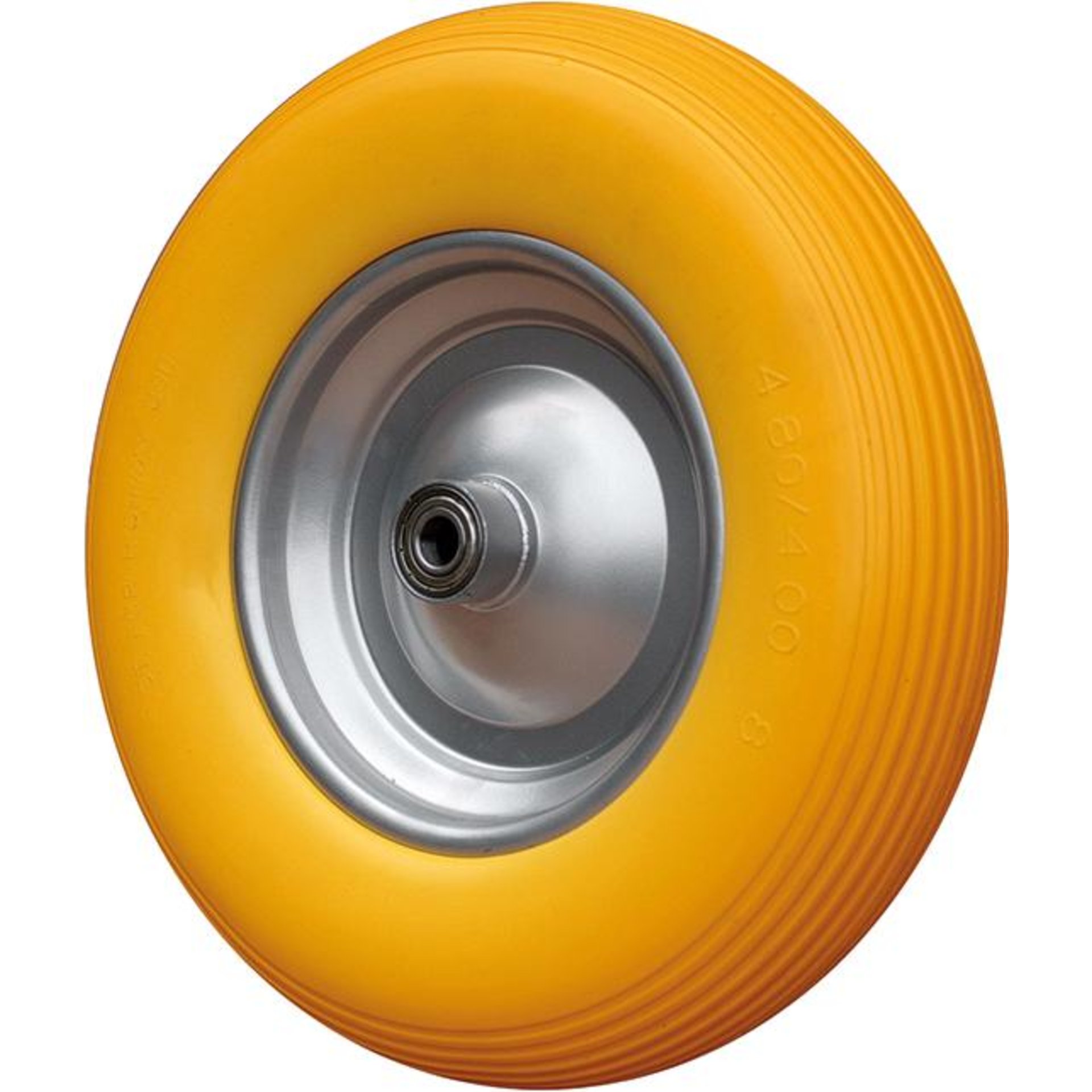 Rad vollgeschäumt 400/100Kugellager u. Achse 17mm