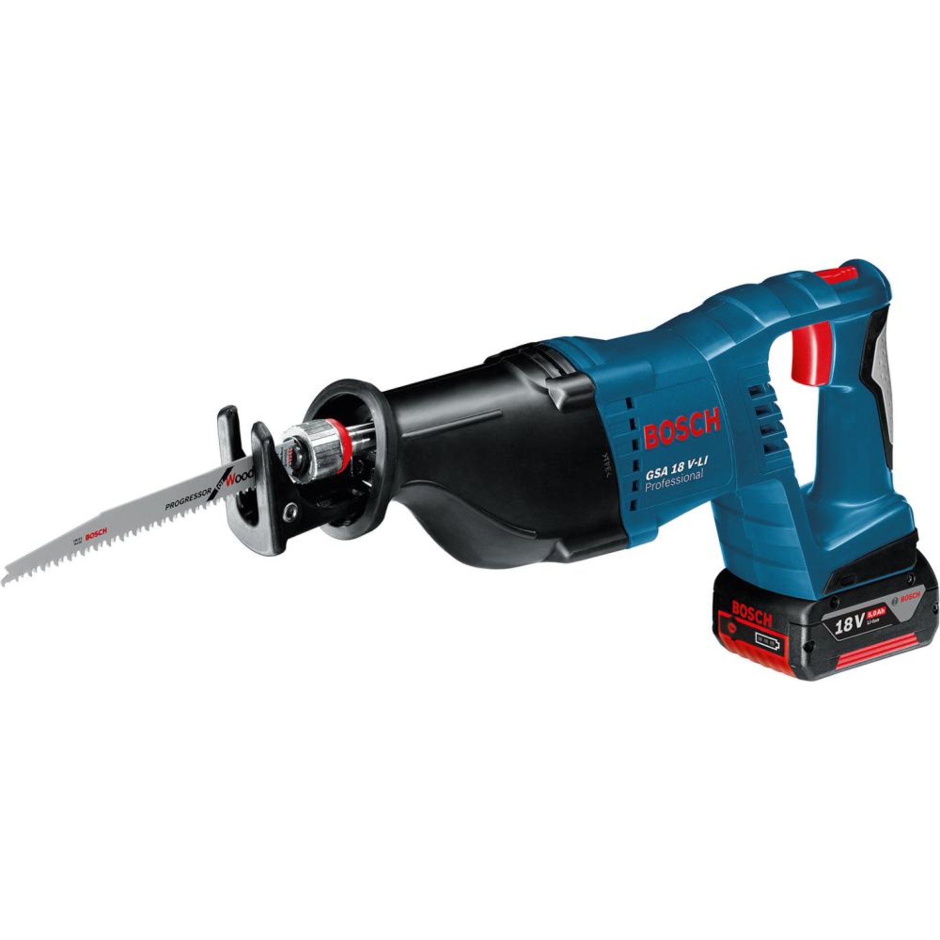 Akku Säbelsäge GSA 18 V-LI Bosch 2x18,0V 5,0Ah Ladegerät GAL1880CV L-Boxx