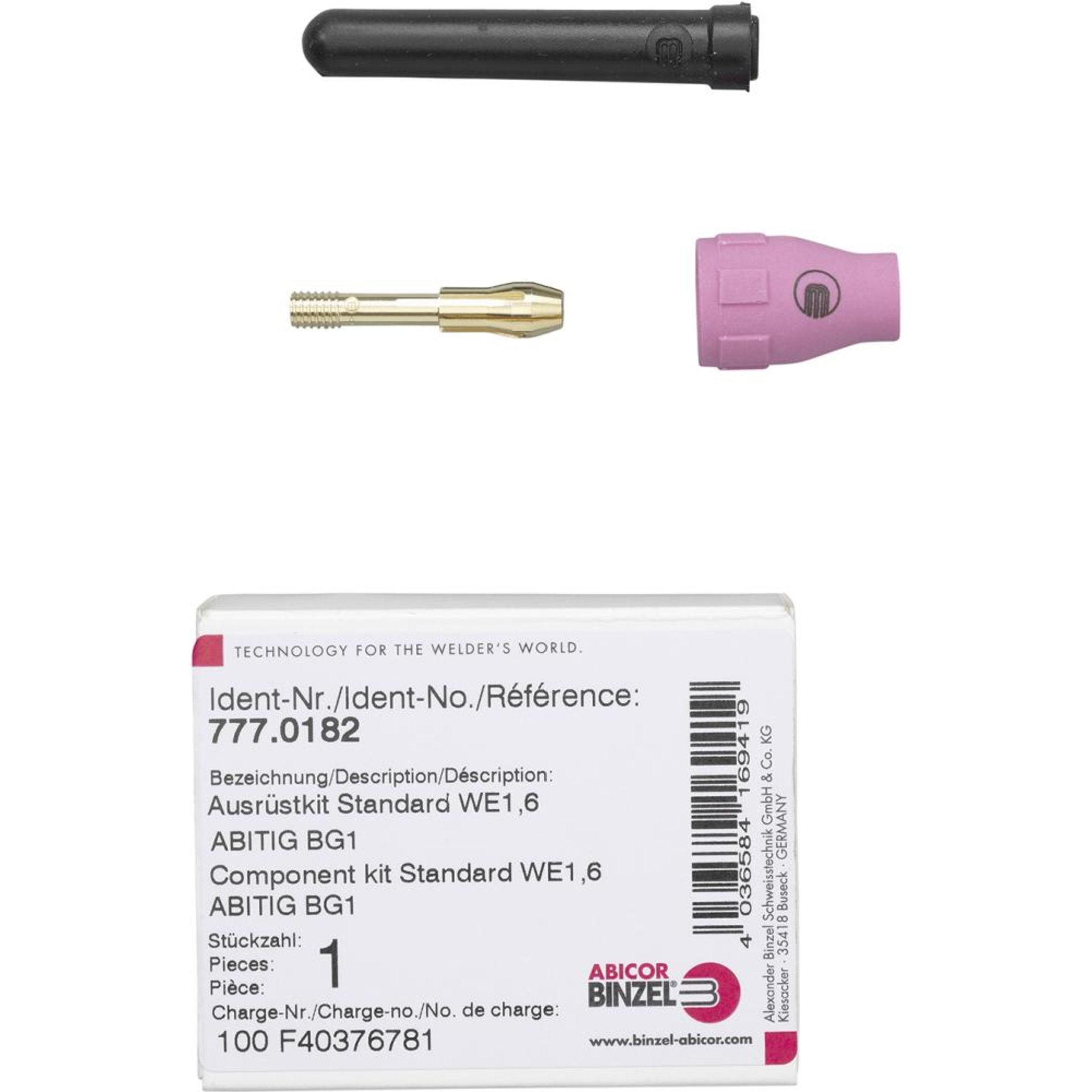 Ausrüstkit Standard Abitig Baug. 1, We 1,6 mmBINZEL